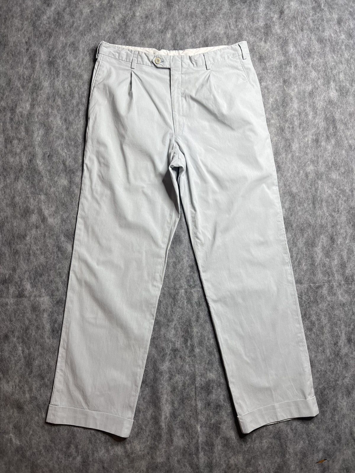 Brioni Brioni Cervinia Cotton Classic Chino Pants Size US 33 - 1 Thumbnail