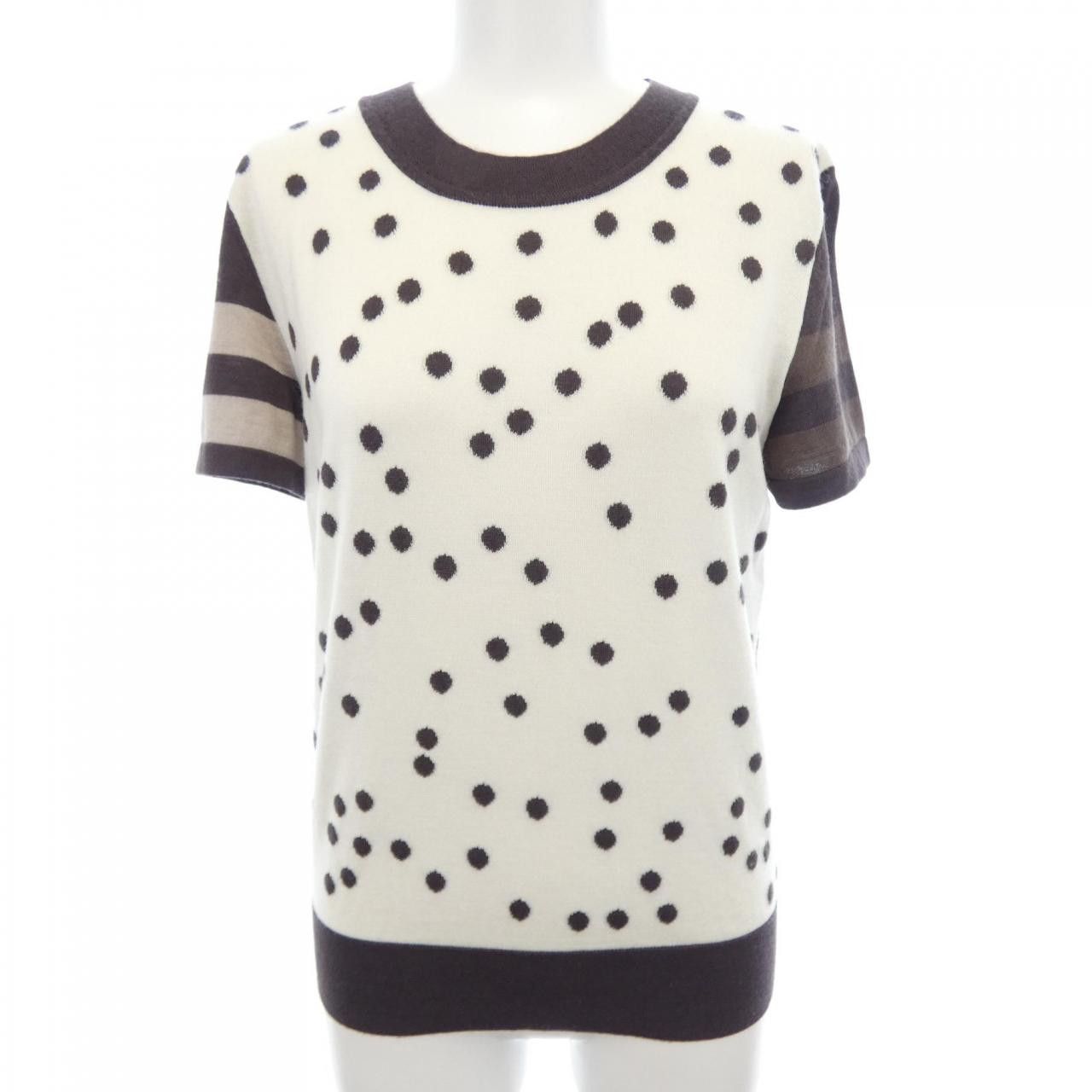 Hermes Hermes Hermes Silk Cashmere Knit Textile Tops DUTY FREE for USA Size ONE SIZE - 1 Thumbnail