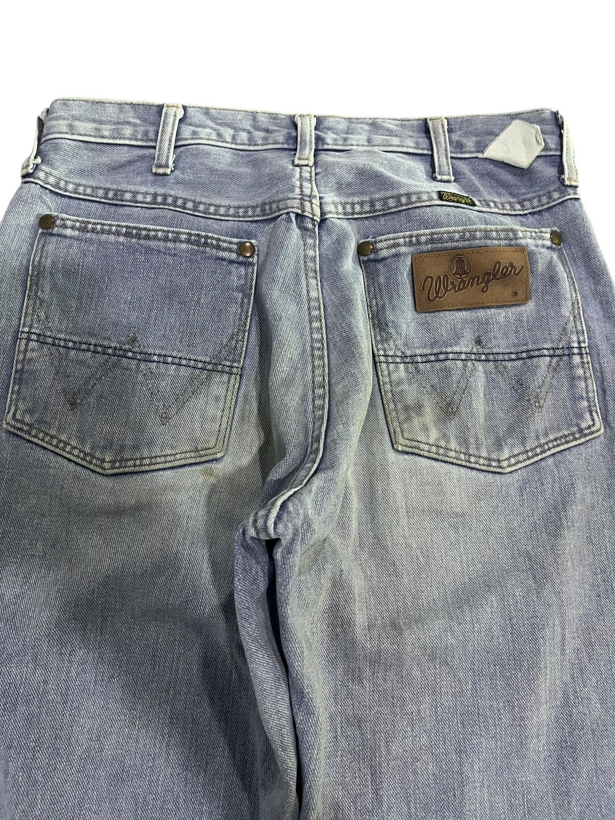 If Six Was Nine × Japanese Brand × Le Grande Bleu (L.G.B.) VINTAGE WRANGLER BLUE BELL WASHED BLUE DENIM Size US 30 / EU 46 - 10 Thumbnail