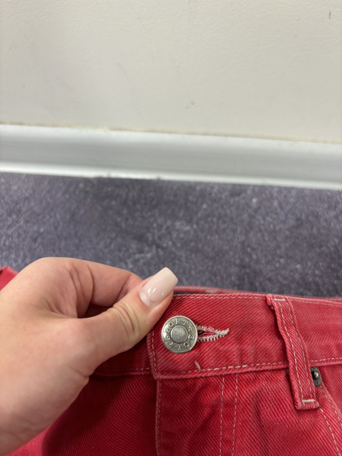 Iceberg Vintage Iceberg Sport Men’s Red Luxury Denim Baggy Jeans Size US 32 / EU 48 - 8 Thumbnail