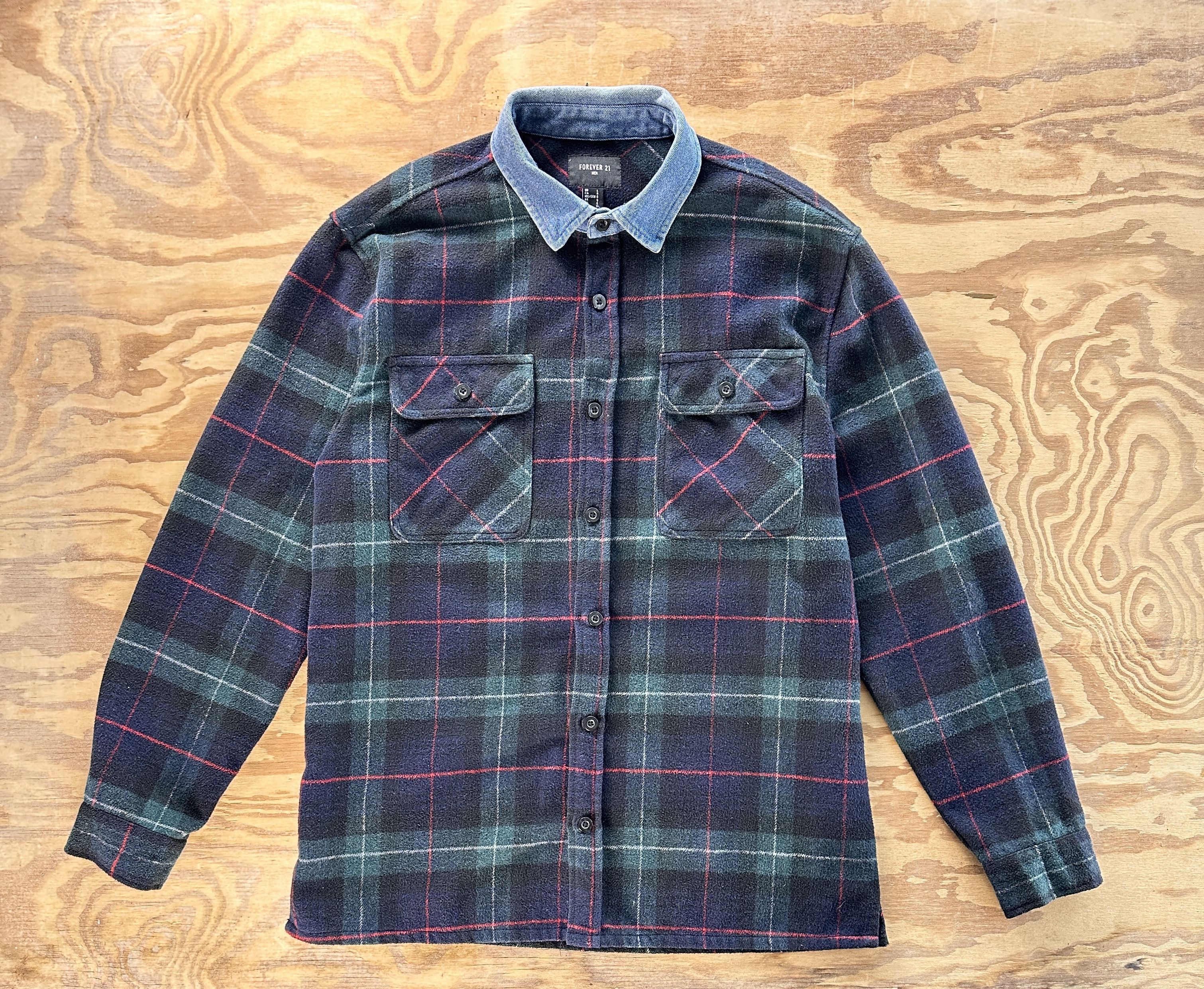 Designer × Forever 21 Multi Color Forever 21 Flannel Shirt. Size US XL / EU 56 / 4 - 1 Thumbnail