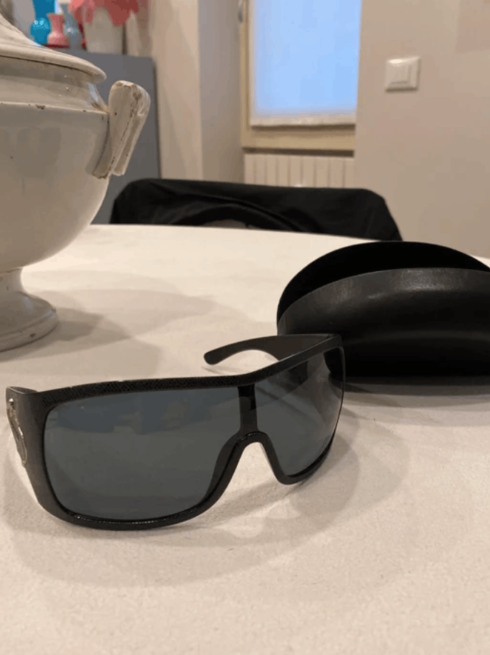 PRADA Sunglasses SPR05H Wrap Shield Mask Symbole Sport