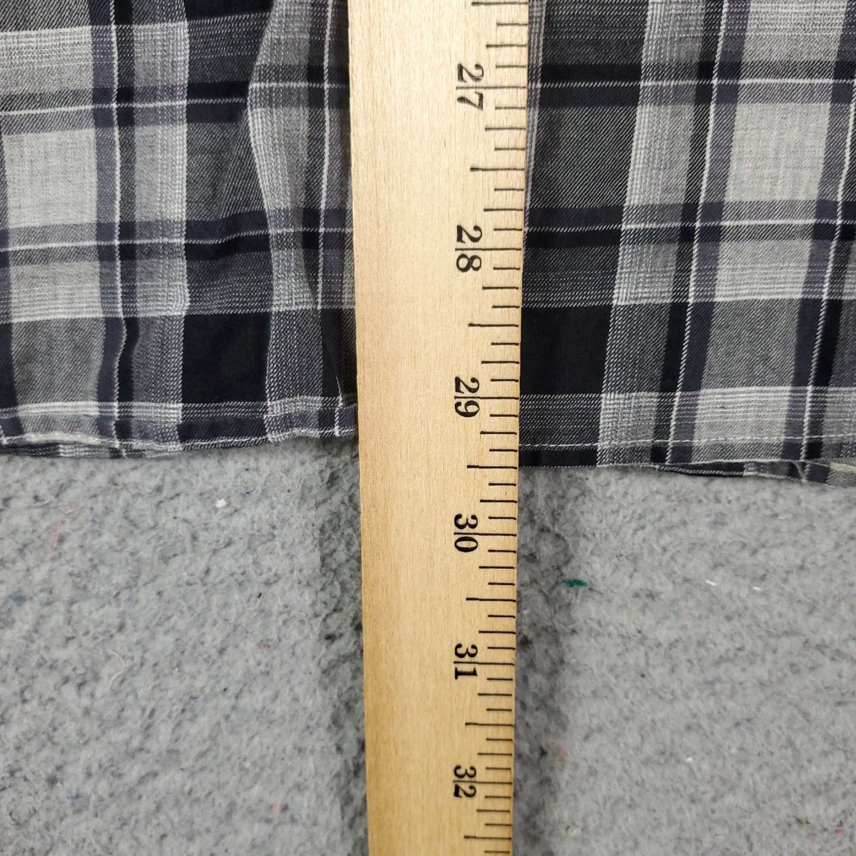 BUGATCHI Bugatchi Uomo Button-Up Shirt Mens Medium Gray Plaid Long Sleeve Classic Fit Casual Modern Size US M / EU 48-50 / 2 - 5 Thumbnail