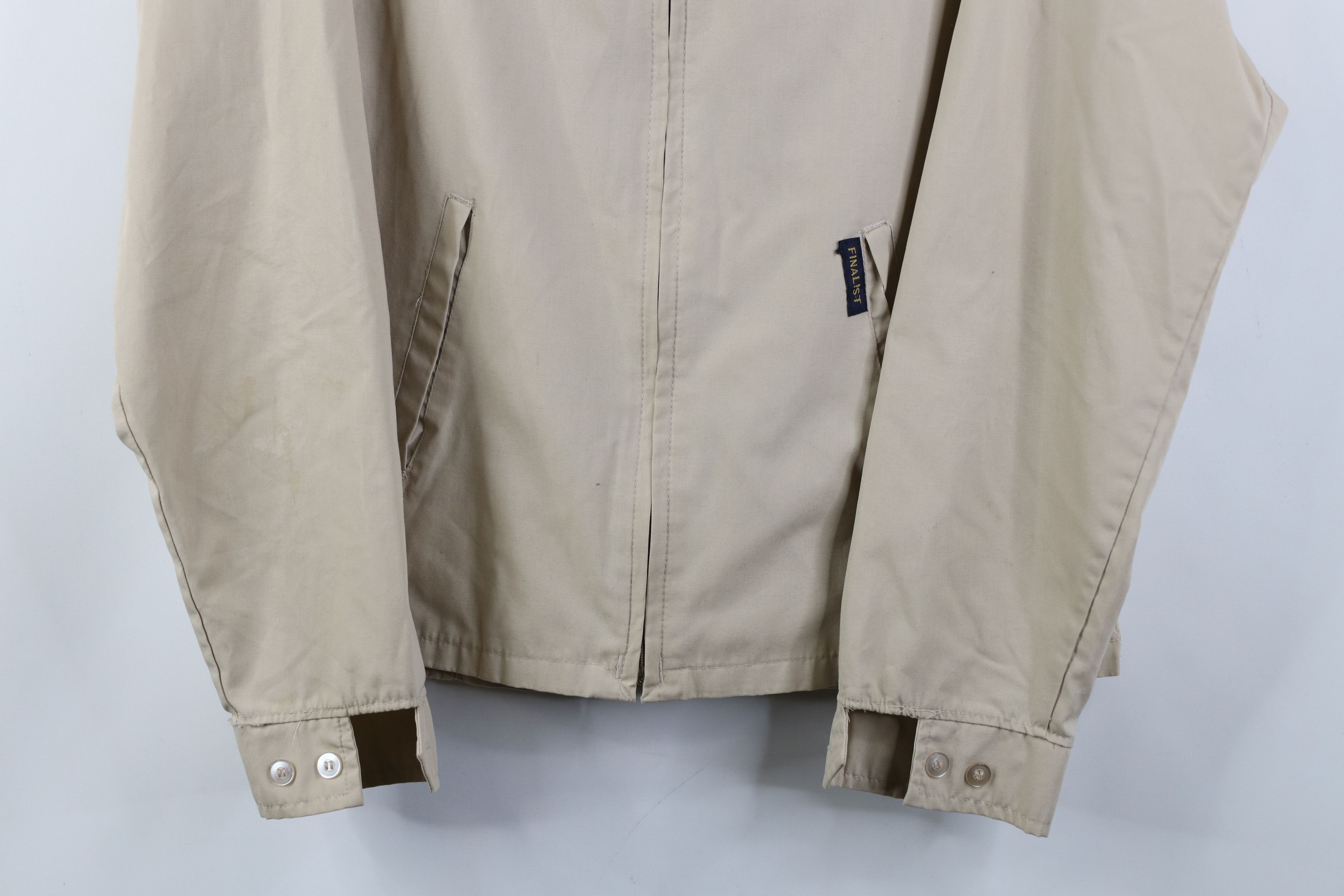 Vintage Vintage 70s Streetwear Cafe Racer Bomber Jacket Khaki Tan Size US M / EU 48-50 / 2 - 3 Thumbnail