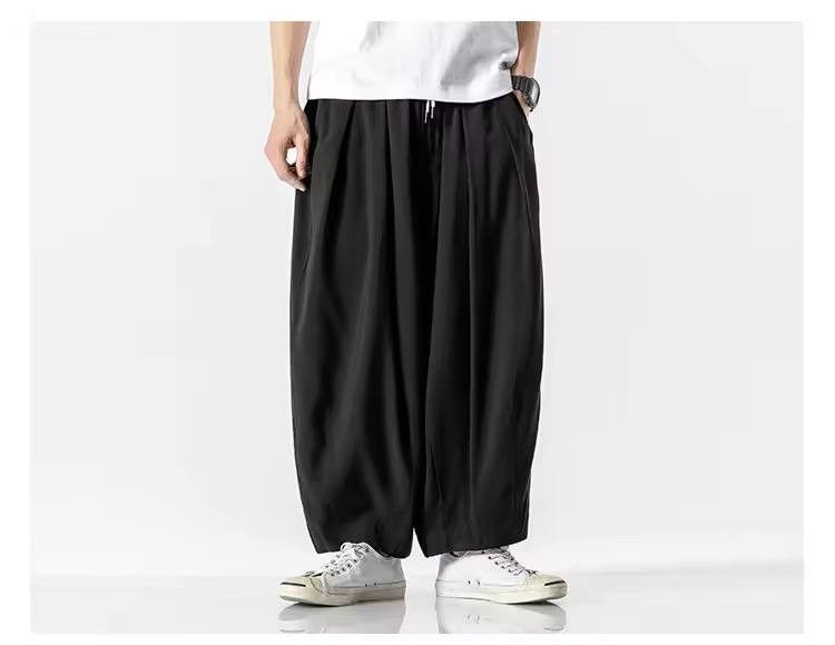 Japanese Brand × Vintage monochrome casual wide leg pants Size US 36 / EU 52 - 3 Thumbnail