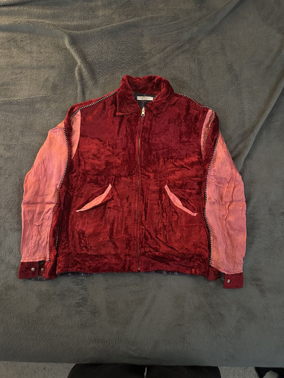 1990s H.R Market - Reversible Lion Dance Velvet Work Jacket