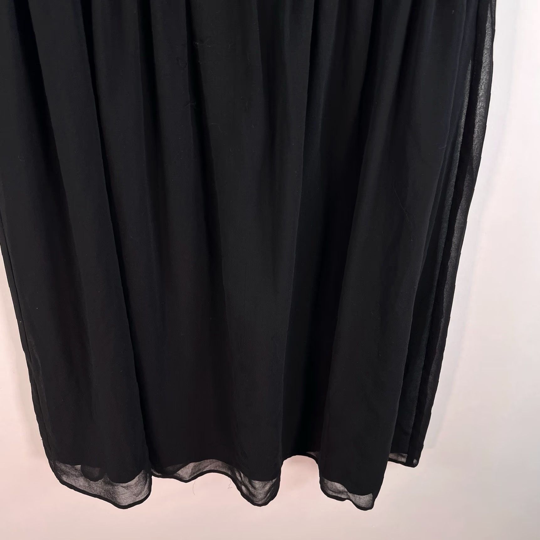 Zara Zara Basics Ruffled Dress Womens Size XL Black Size XL / US 12-14 / IT 48-50 - 4 Thumbnail