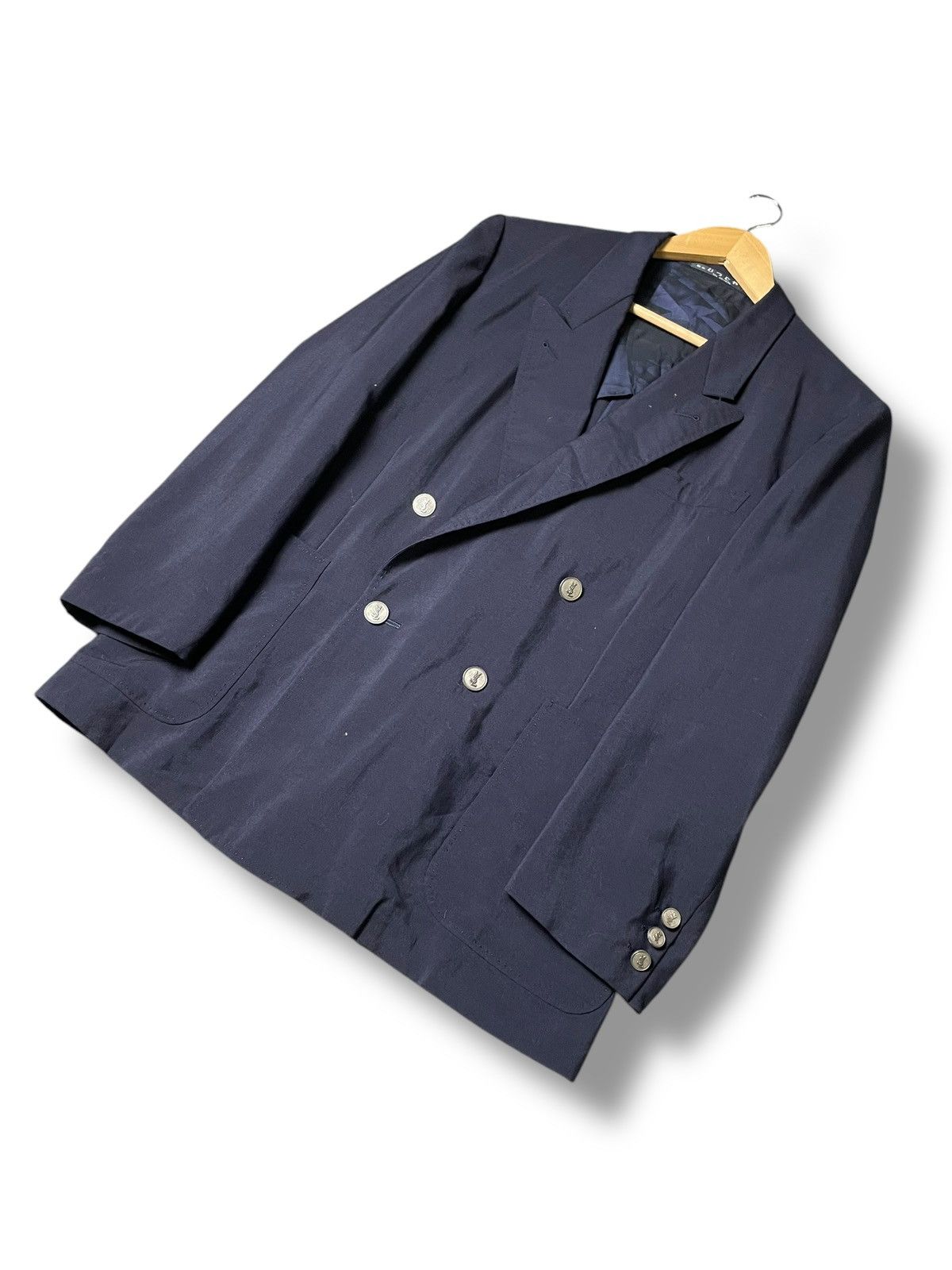 Designer × Yves Saint Laurent Yves Saint Laurent Double Breasted Blazer (55) Size US S / EU 44-46 / 1 - 7 Thumbnail