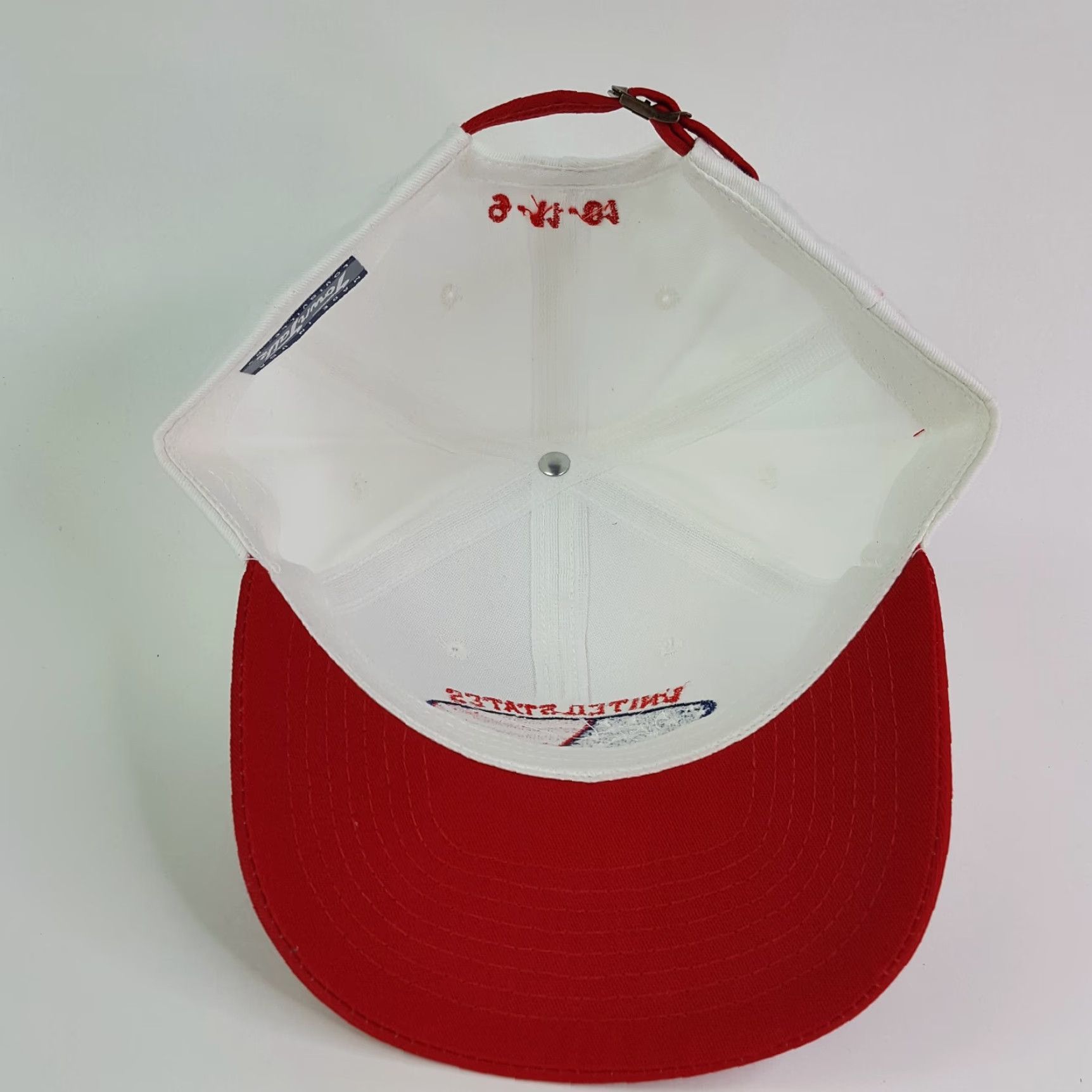 Vintage VINTAGE Town Talk USA Made Snapback Hat Baseball Cap Retro Flag 90s United States Of American 9/11 Embroidered Adjustable Cotton Canvas Blue Mens Hat Size ONE SIZE - 7 Thumbnail