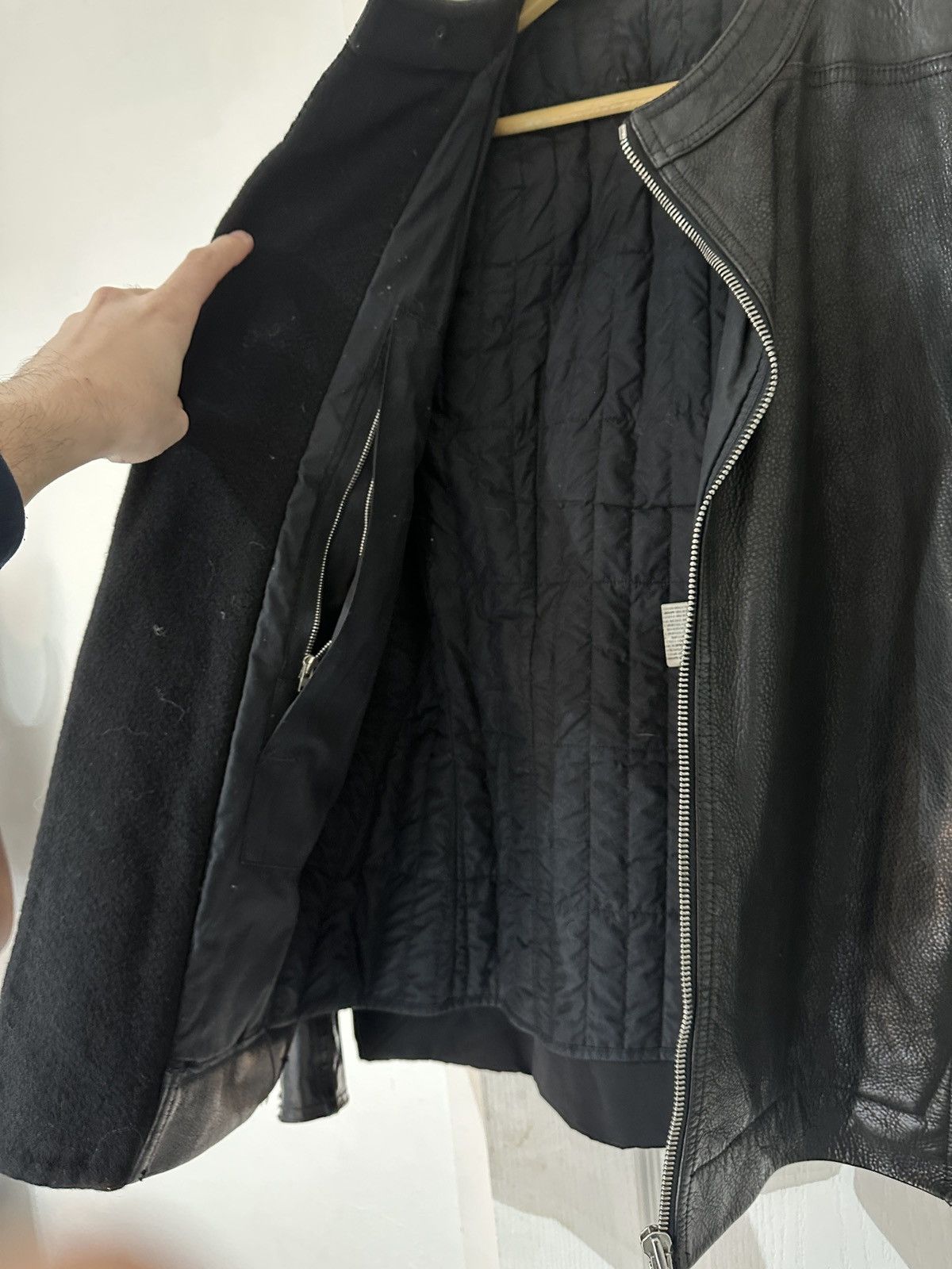 Rick Owens Rick Owens fw14 Moody Leather, Down, and Wool Jacket Size US M / EU 48-50 / 2 - 4 Thumbnail