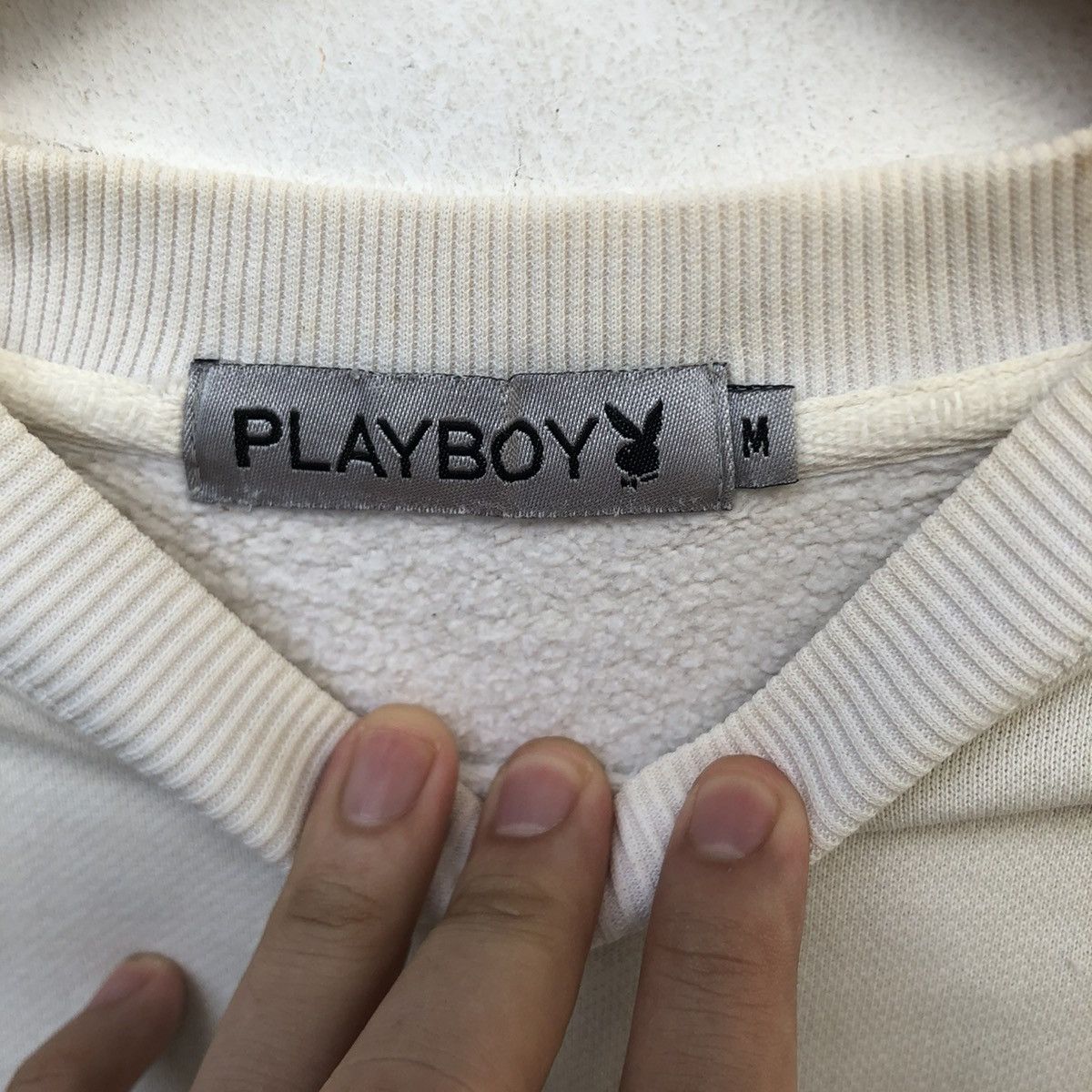 Playboy Vintage 90s Playboy Bunny Logo Embroidered Sweatshirt | XS Size US XS / EU 42 / 0 - 8 Thumbnail