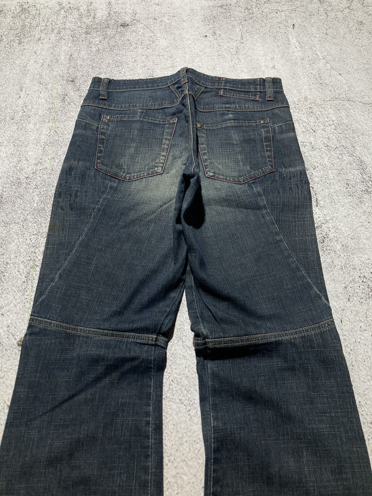 Marithe + Francois Girbaud 2000s Marithe + Francois Girbaud Distressed Bootcut Jeans Size US 29 - 13 Thumbnail