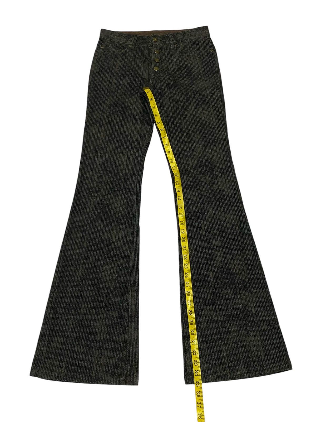 Tornado Mart 💃Tornado Mart Flare Embossed Stripes Jeans Size US 28 / EU 44 - 19 Thumbnail