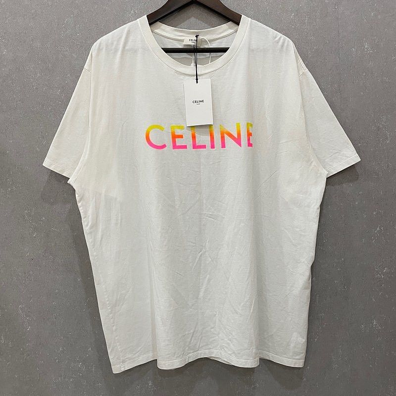 Celine Celine Gradient Logo T-Shirt Size XXL Size US XXL / EU 58 / 5 - 1 Thumbnail