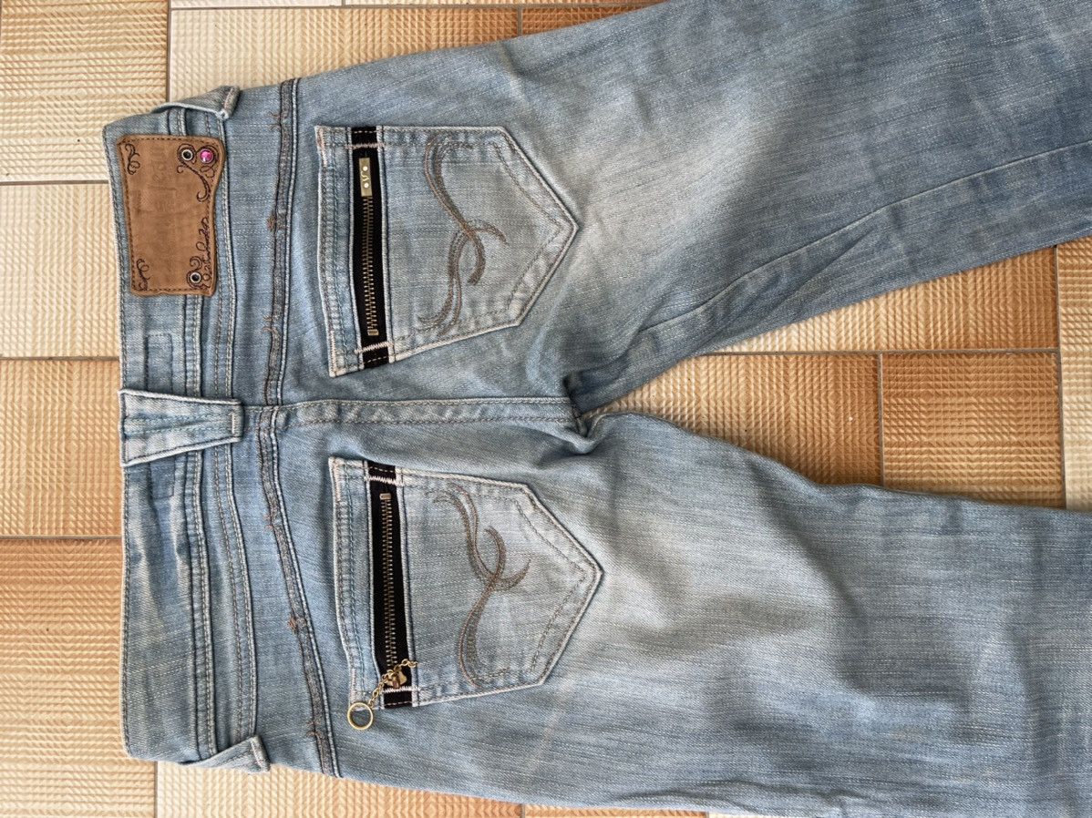 Japanese Brand 90’s FLARE JEANS STREET FASHION LOW RISE BOOT CUT Size 27" / US 4 / IT 40 - 4 Thumbnail