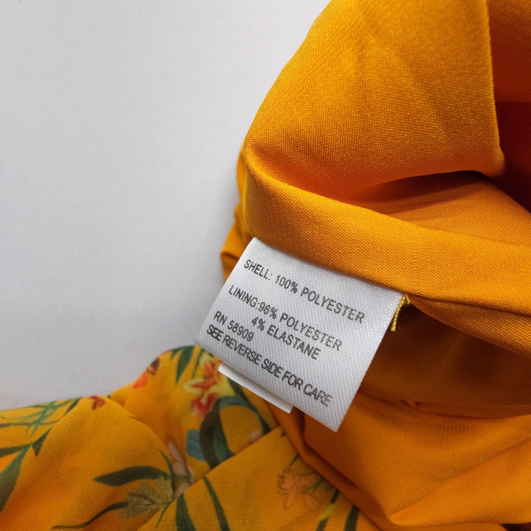 Vintage Alex Marie Dress Floral Print Wrap V Neck Sleeveless Midi Size 8 Yellow Lined Size M / US 6-8 / IT 42-44 - 5 Thumbnail