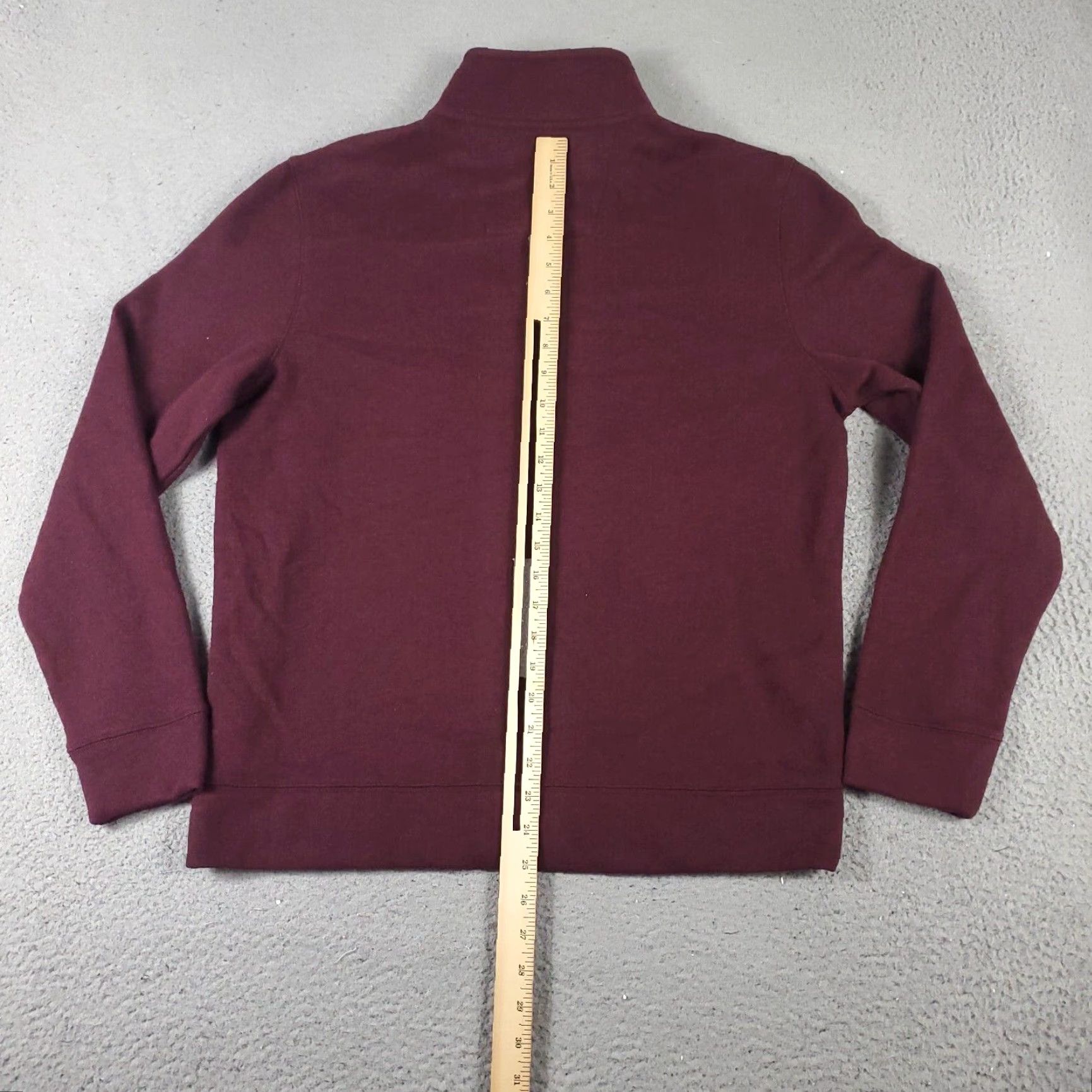 Nautica Nautica Mens Small Purple Sweater Pullover 1/4 Zip Mock Neck Cotton Blend Size US S / EU 44-46 / 1 - 6 Thumbnail