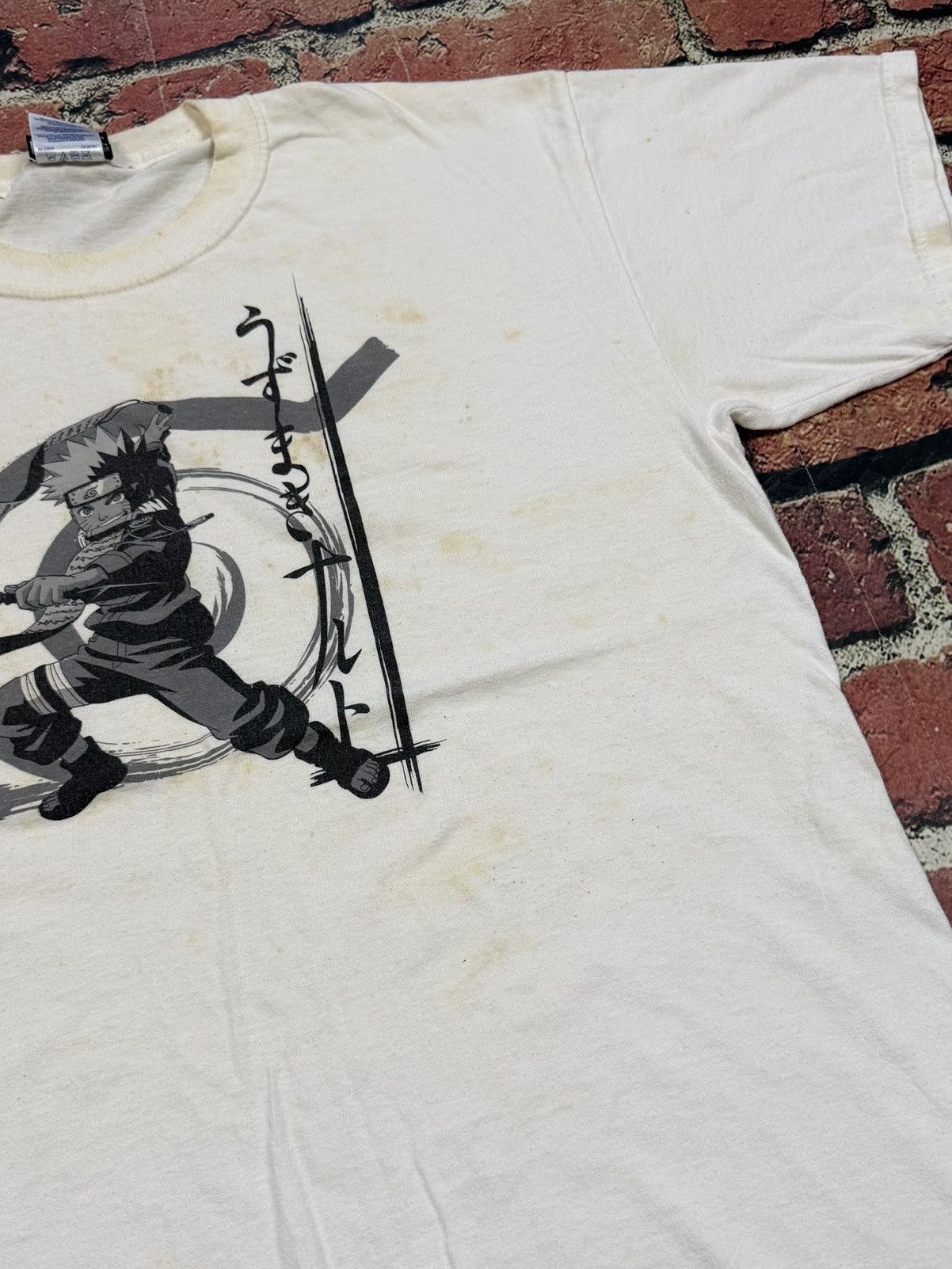 Anime Japanese Anime Vintage NARUTO Uzumaki Tee 2002 Y2K Stains Size US M / EU 48-50 / 2 - 11 Thumbnail