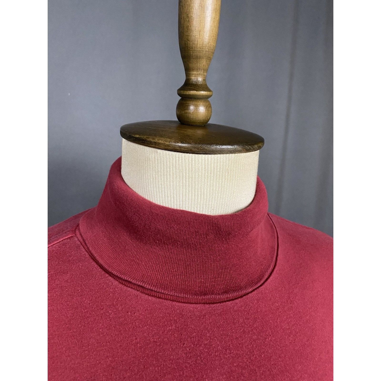 Ralph Lauren Polo by Ralph Lauren Vintage Men's Dark Red Turtleneck Sweat Size US XXL / EU 58 / 5 - 6 Thumbnail