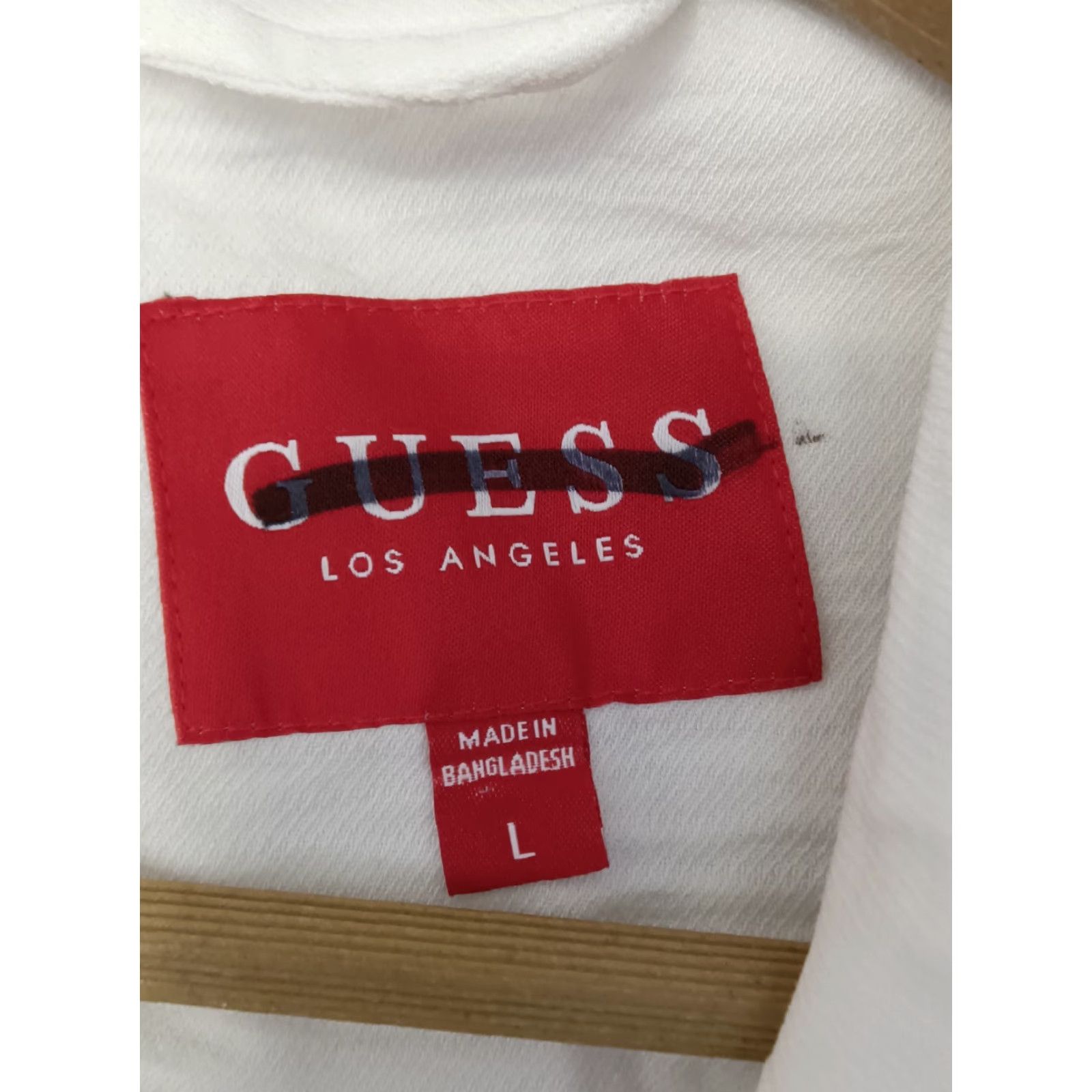 Guess GUESS Blazer Jacket Ivory Cotton Blend 3/4 Sleeve Mid-Length Button Closure Pockets Womens L Size L / US 10 / IT 46 - 7 Thumbnail