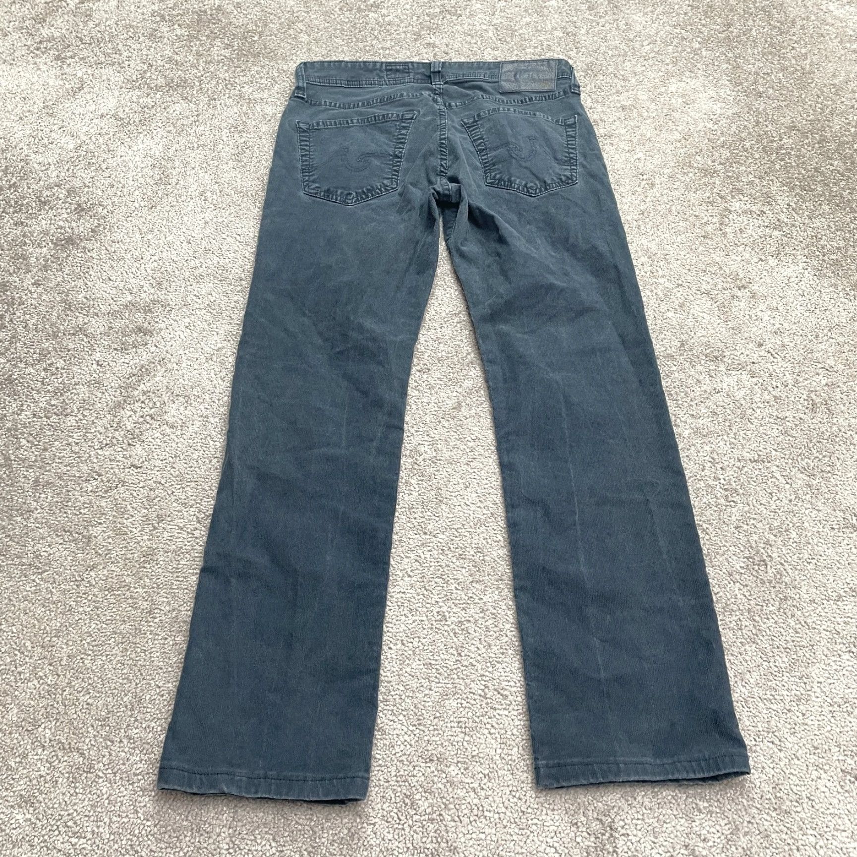 AG Adriano Goldschmied Slim Straight Jeans Mens 30 Blue Denim Classic