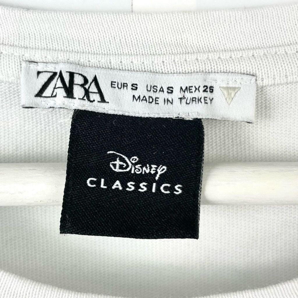 Zara Zara x Disney Bambi Cross Stitch Cotton Crewneck T Shirt- S Size S / US 4 / IT 40 - 6 Thumbnail