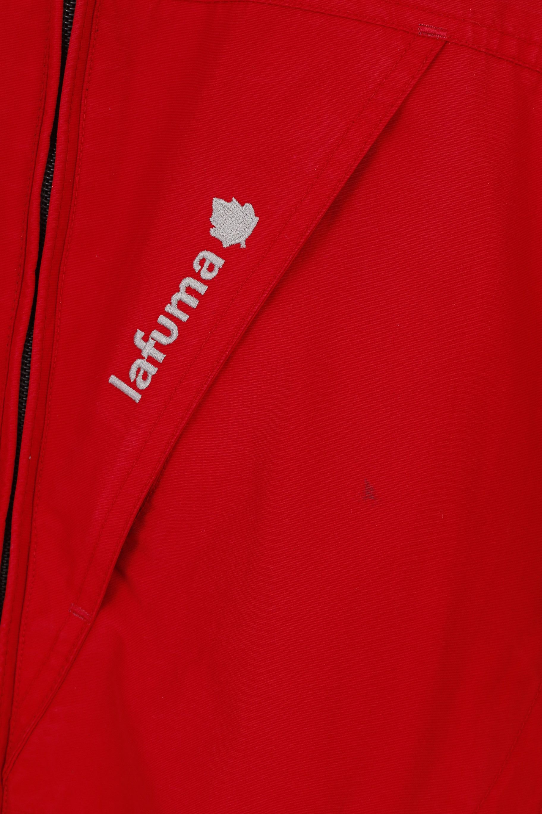 Vintage Lafuma Men M Jacket Red Full Zipper Hood Polyamid 0302 Size US M / EU 48-50 / 2 - 4 Thumbnail