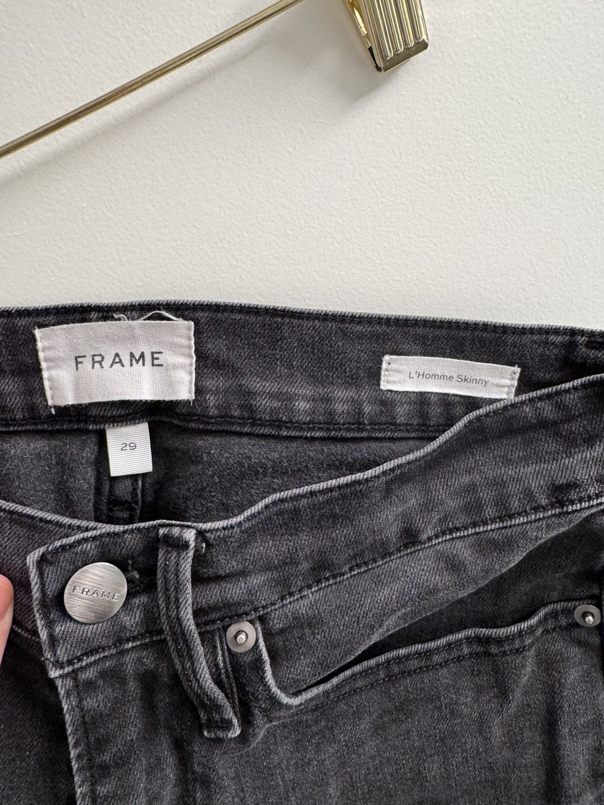 Frame Frame Dark Grey Jeans Size US 29 - 2 Thumbnail