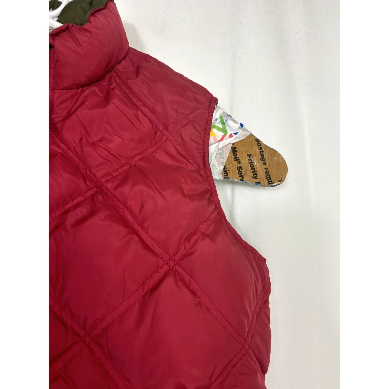 Eddie Bauer VINTAGE Eddie Bauer Womens Vest Full Zip Quilted Down Puffer Red L Size L / US 10 / IT 46 - 4 Thumbnail
