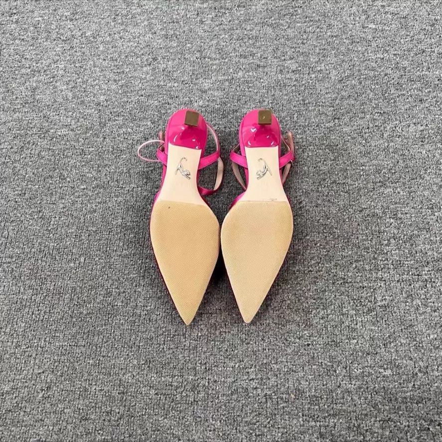 Miu Miu MIU MIU Satin Crystal Pointed Toe Heels 37 Size US 6.5 / IT 36.5 - 2 Thumbnail