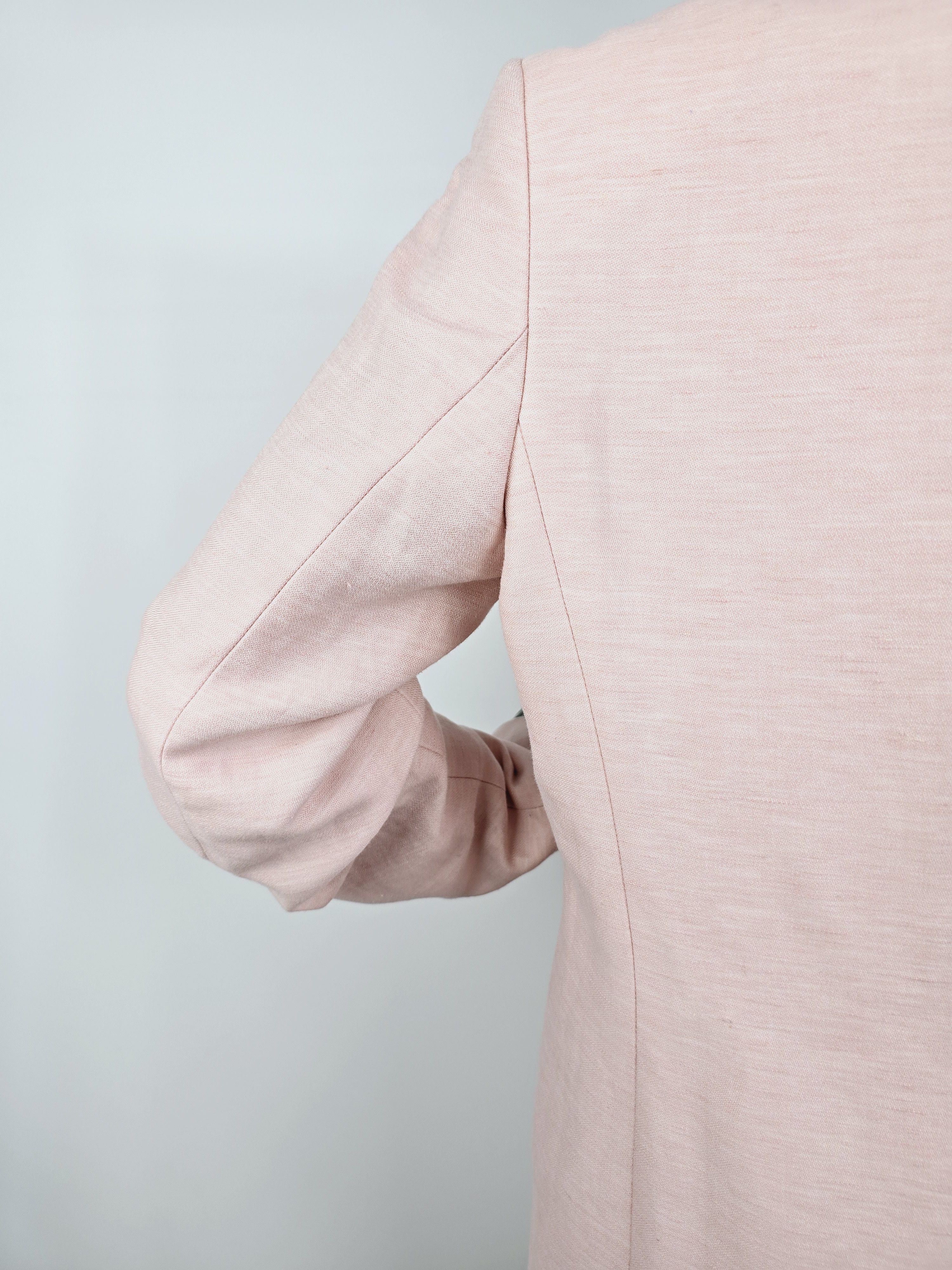 Purdey Purdey Pink Blazer Coat, Cotton/Linen Blend, Size EU 38 Size S / US 4 / IT 40 - 9 Thumbnail