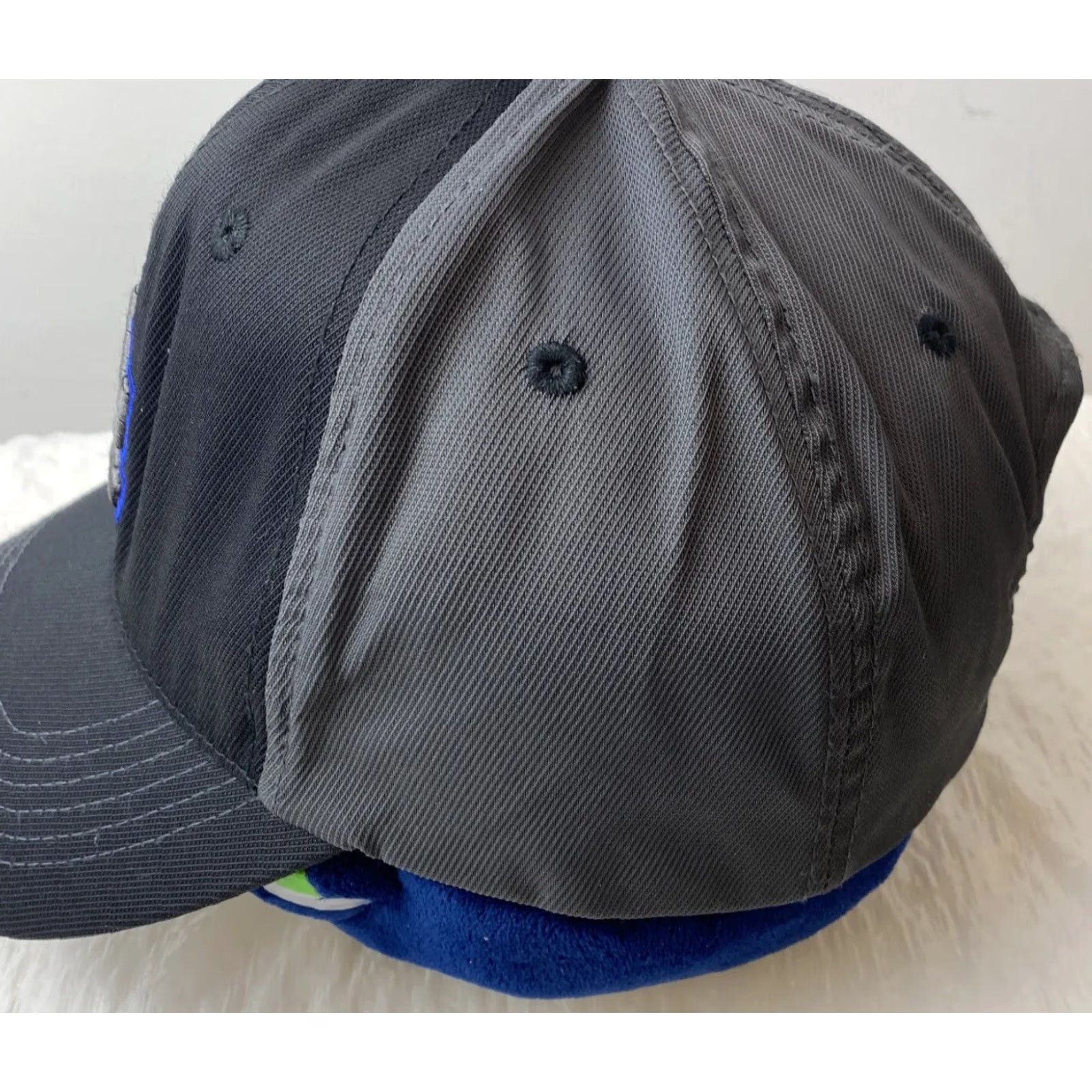 MLB VINTAGE Fan Favorite MLB Dodgers Hat Cap Gray Black Adjustable Baseball Cap Unisex Adults Adult One Size Adjustable Dodgers Logo 90s Theme Mens Womens Size ONE SIZE - 4 Thumbnail
