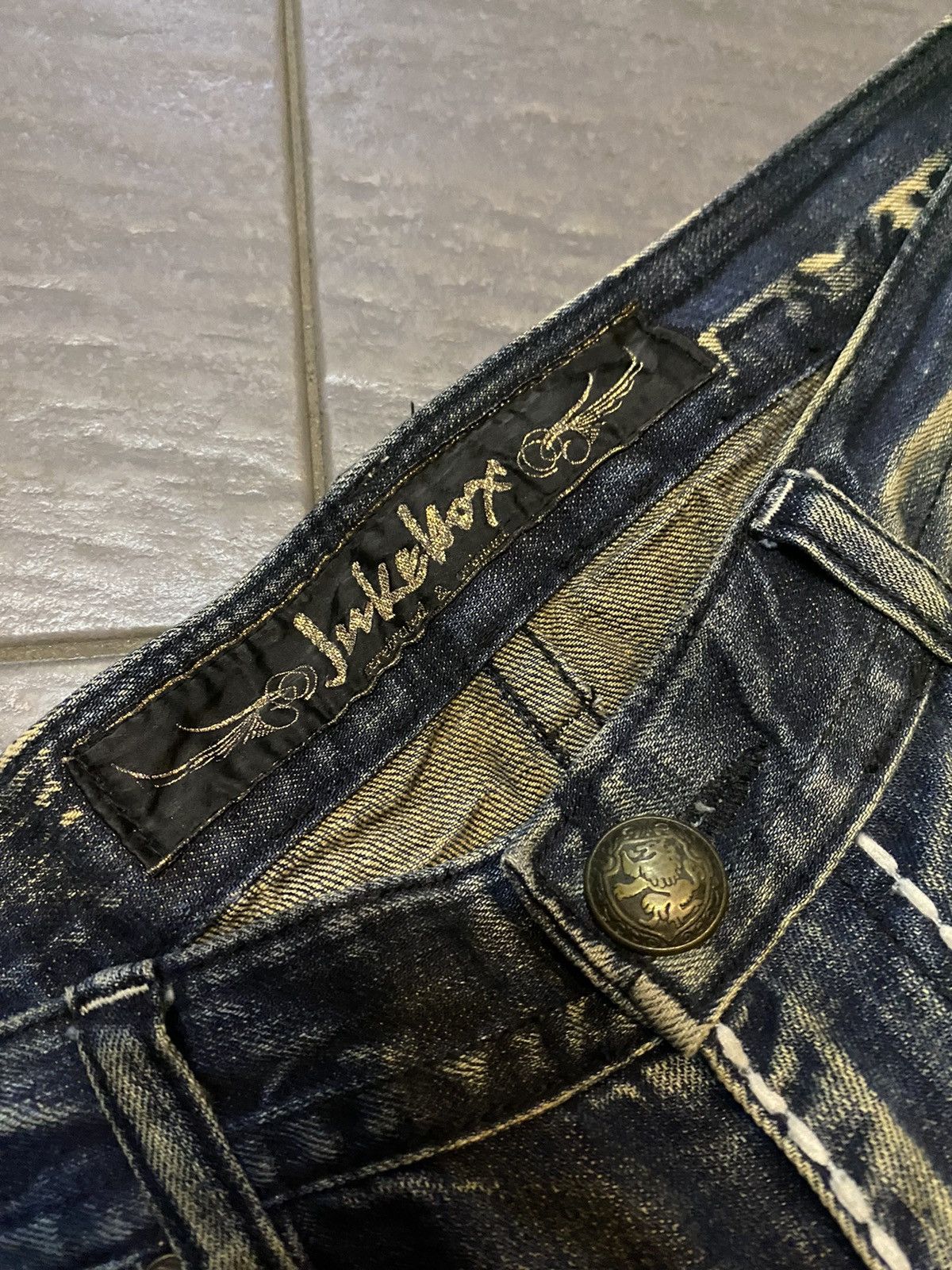 Vintage Japan🇯🇵🇯🇵 🔥🔥rusty denim Size US 35 - 5 Thumbnail