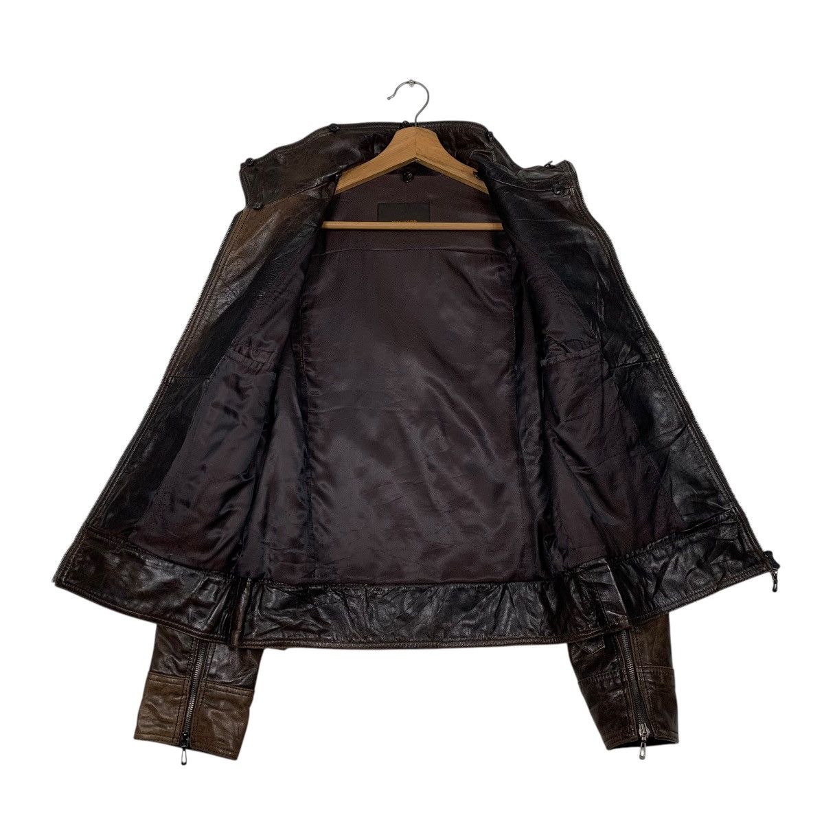 Tete Homme Tete Homme Biker Leather Jacket Size US S / EU 44-46 / 1 - 11 Thumbnail