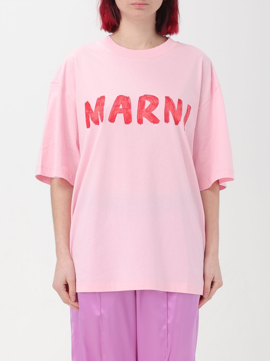 image of Marni T-Shirt Woman Pink, Women's (Size XS)