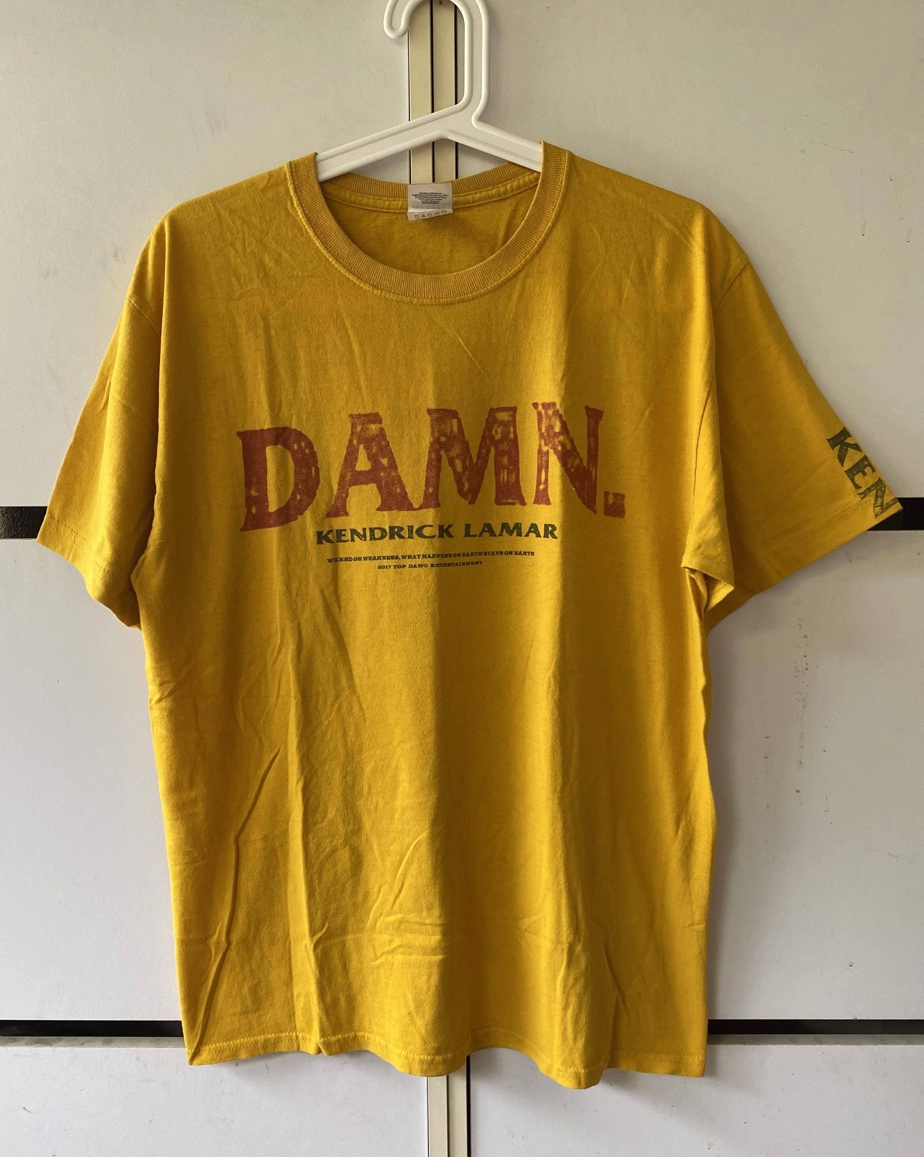 Kendrick Lamar Rap Tees Tour Tee 2017 TOUR DAMN KENDRICK LAMAR RAP TEE Grailed