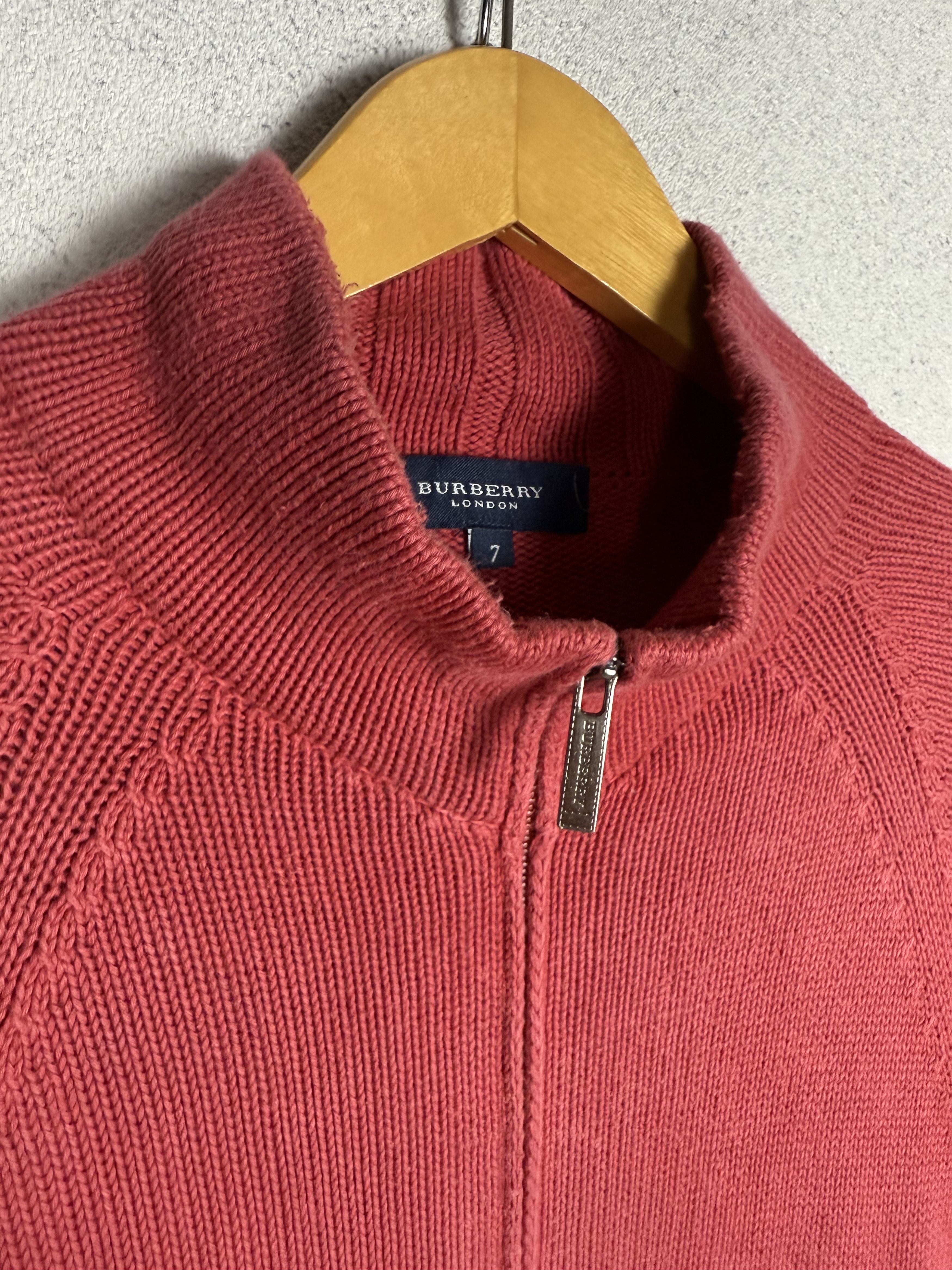 Burberry Vintage Burberry Knit Zip Up Sweater Jumper Size US L / EU 52-54 / 3 - 5 Thumbnail