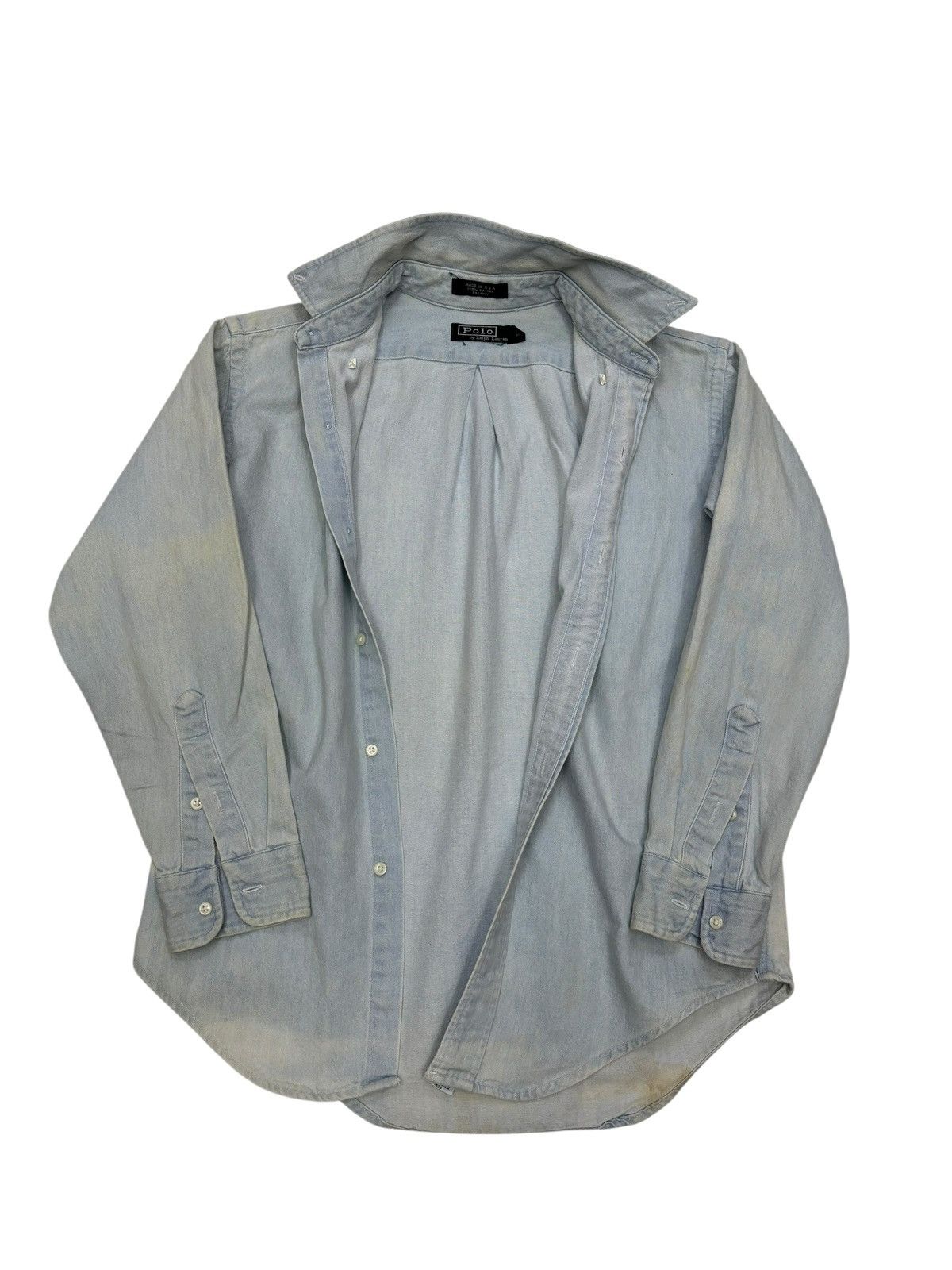 Polo Ralph Lauren Polo Ralph Lauren USA SunFaded Button Up Shirt Size M / US 6-8 / IT 42-44 - 3 Thumbnail