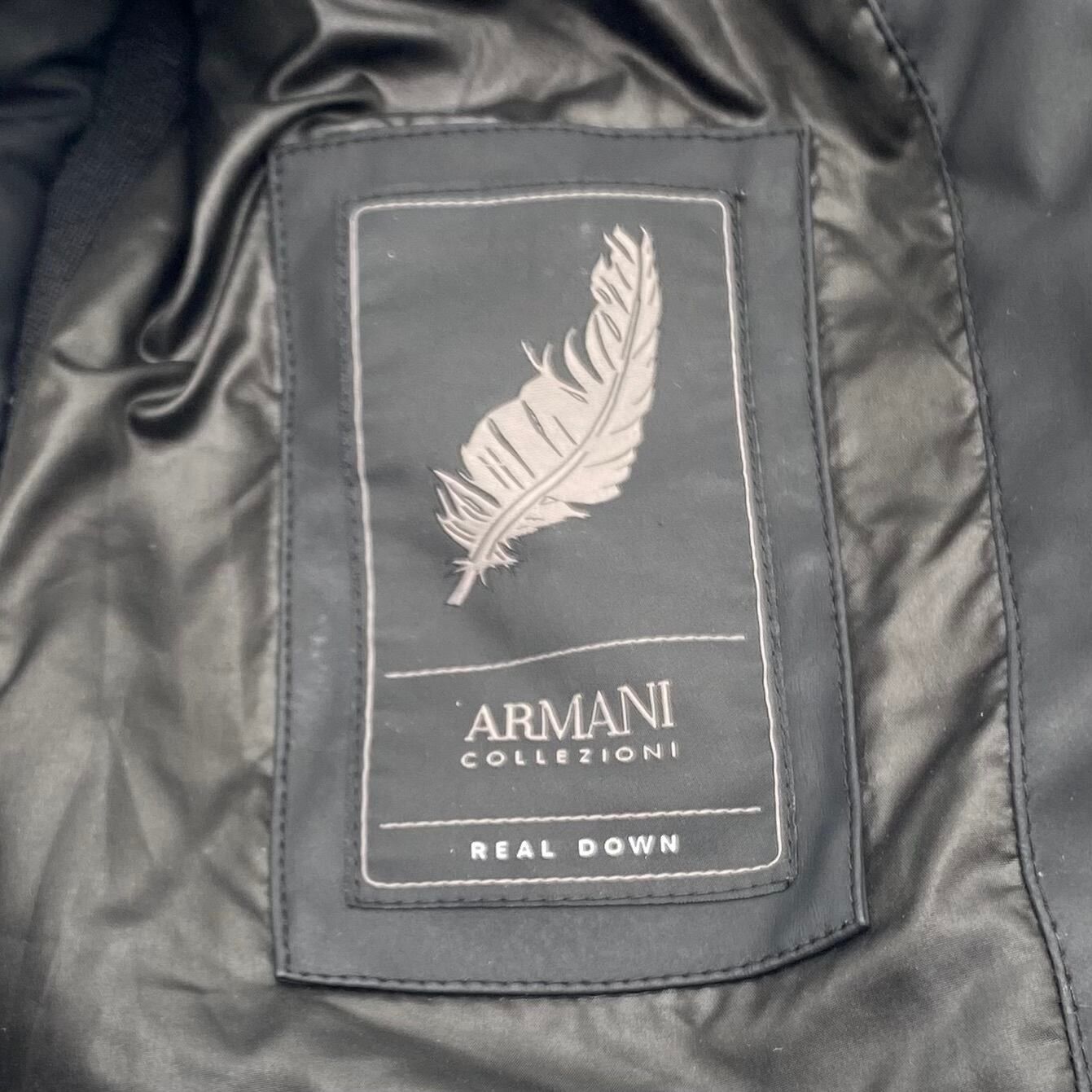 Armani ARMANI COLLEZIONI Down Vest Black Size US L / EU 52-54 / 3 - 8 Thumbnail