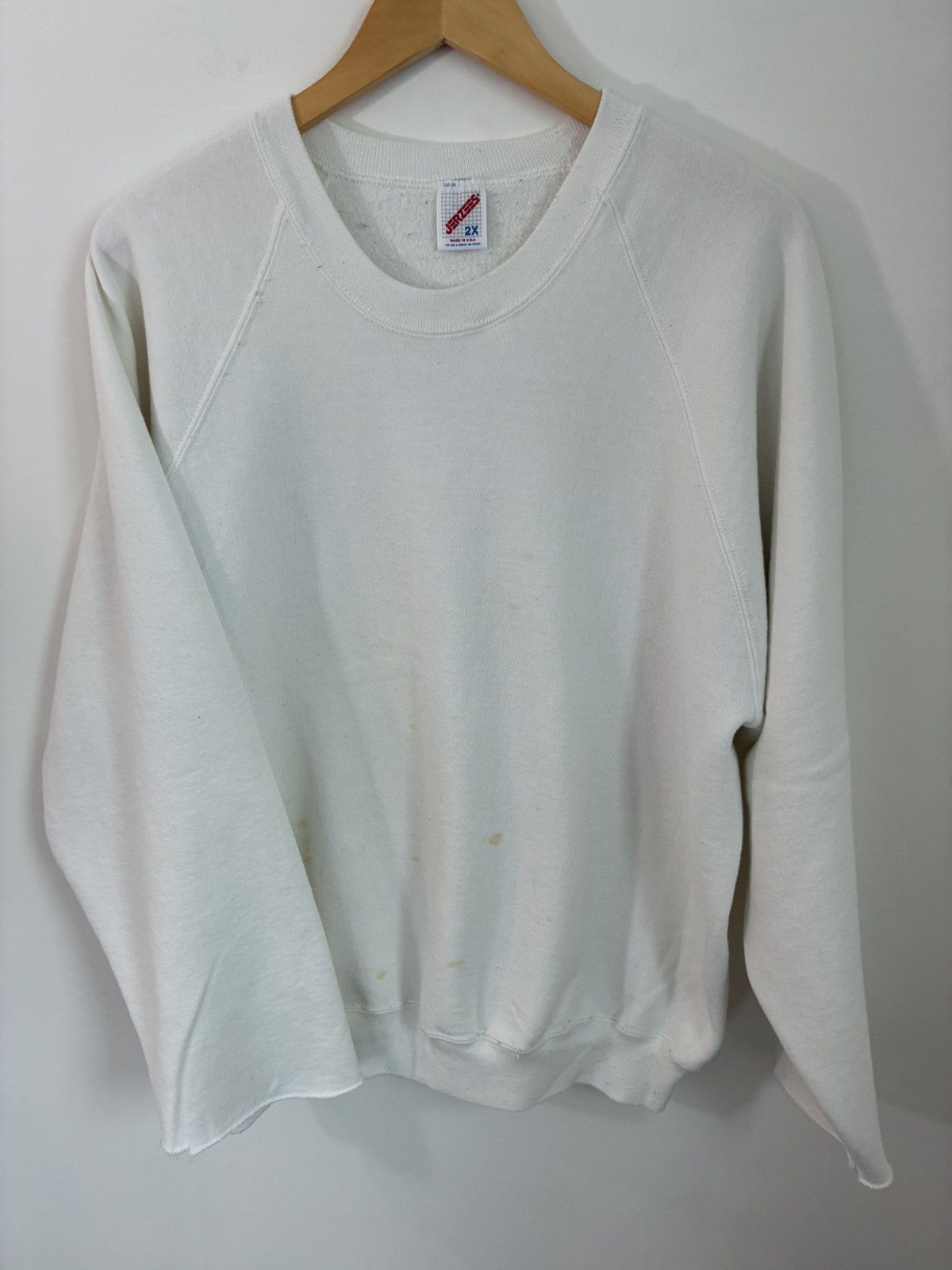 Vintage Oversized Blank Cut Off Distressed Vintage Crewneck Size US XXL / EU 58 / 5 - 2 Thumbnail