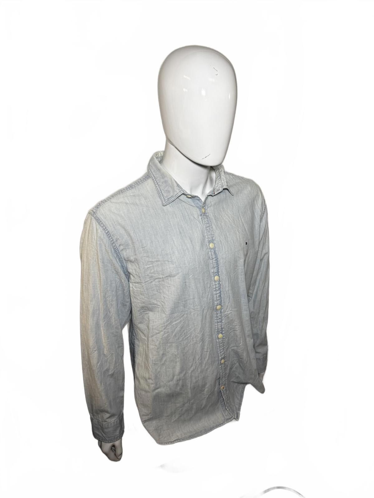 Tommy Hilfiger Tommy Hilfiger Light Blue Button-Down Shirt Size US XXL / EU 58 / 5 - 2 Thumbnail