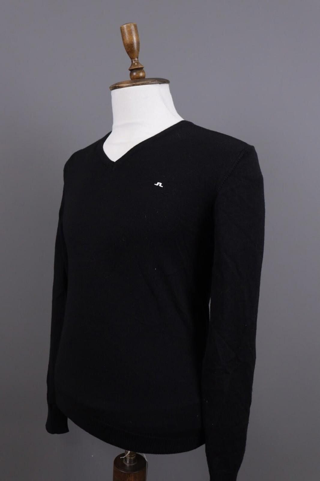 J.Lindeberg J.Lindeberg Black Merino Wool Knit Sweater Size 4 / M Size US M / EU 48-50 / 2 - 7 Thumbnail