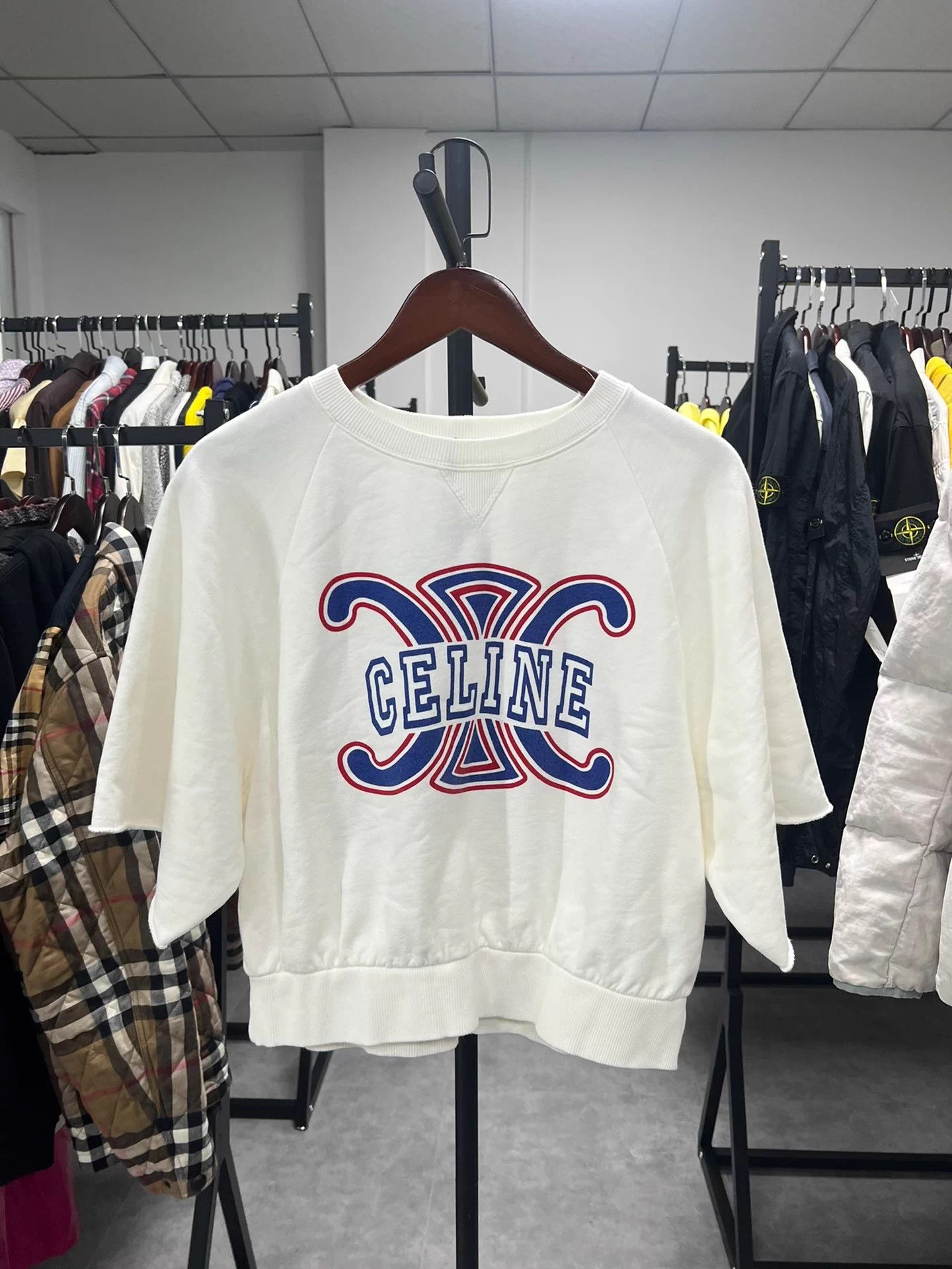 Celine Celine flocked pullover sweater Size XS / US 0-2 / IT 36-38 - 1 Thumbnail