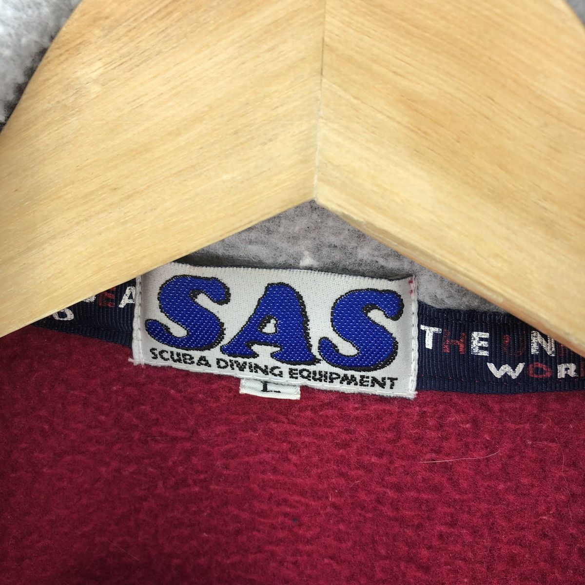 Japanese Brand Vintage SAS Dyersburg Fabrics Half Zipper Pullover Jacket Size US L / EU 52-54 / 3 - 14 Thumbnail