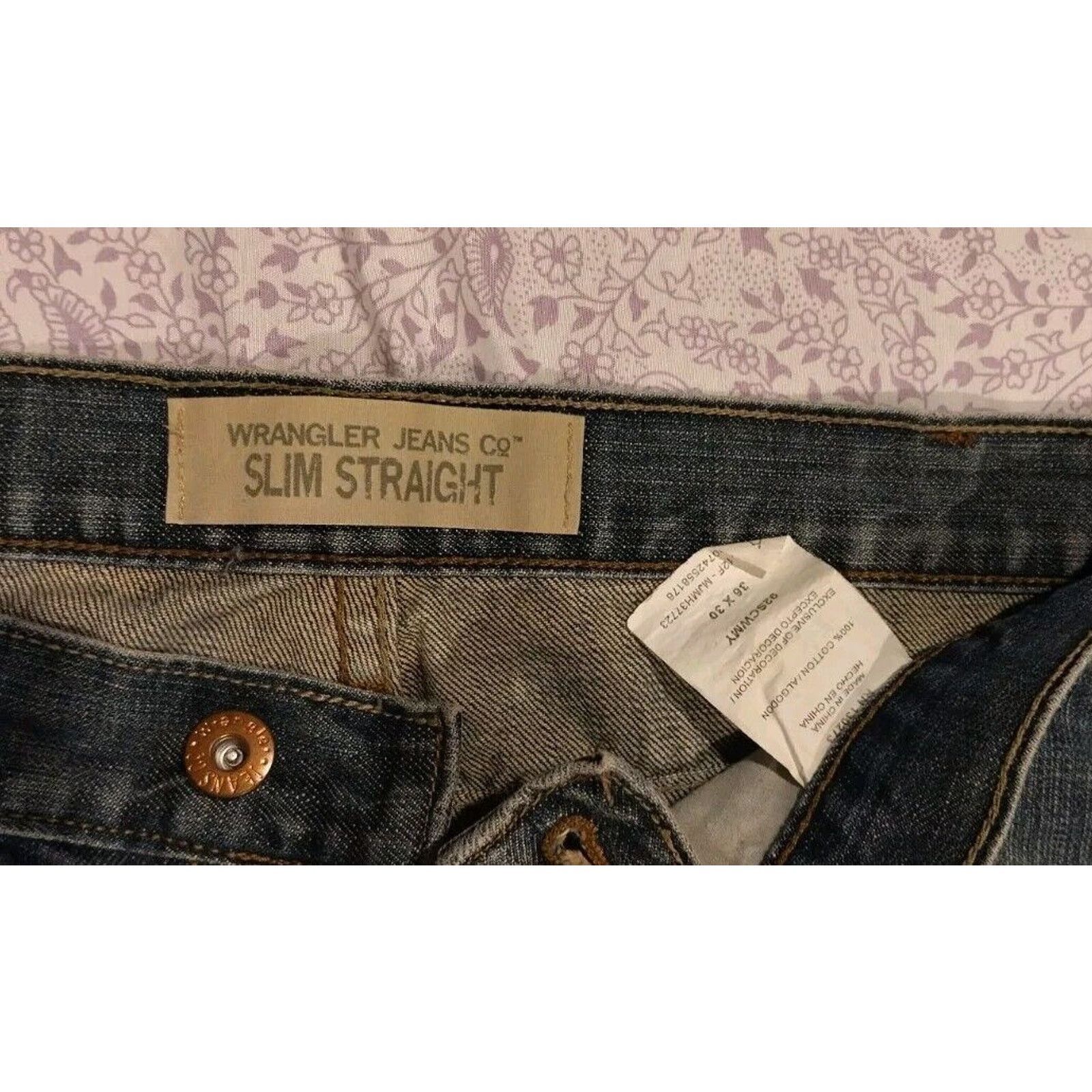 Wrangler Wrangler Jeans Company Slim Straight Cut Pre-owned 36 X 30 Size US 36 / EU 52 - 2 Thumbnail
