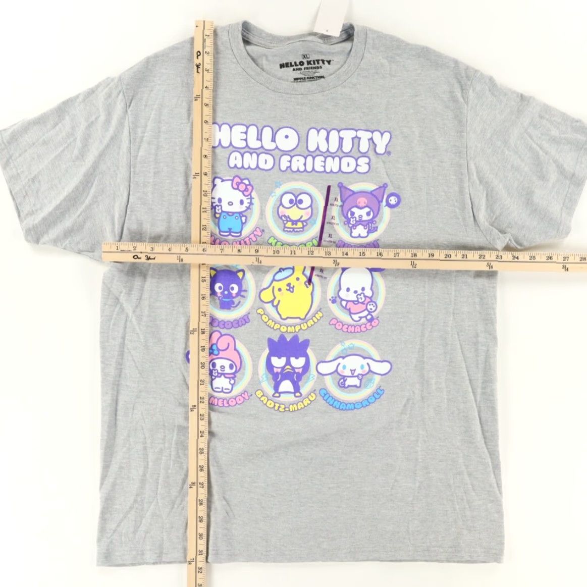 Vintage Hello Kitty And Friends Solid T-Shirt Gray Men's XL Shirt Size US XL / EU 56 / 4 - 3 Thumbnail