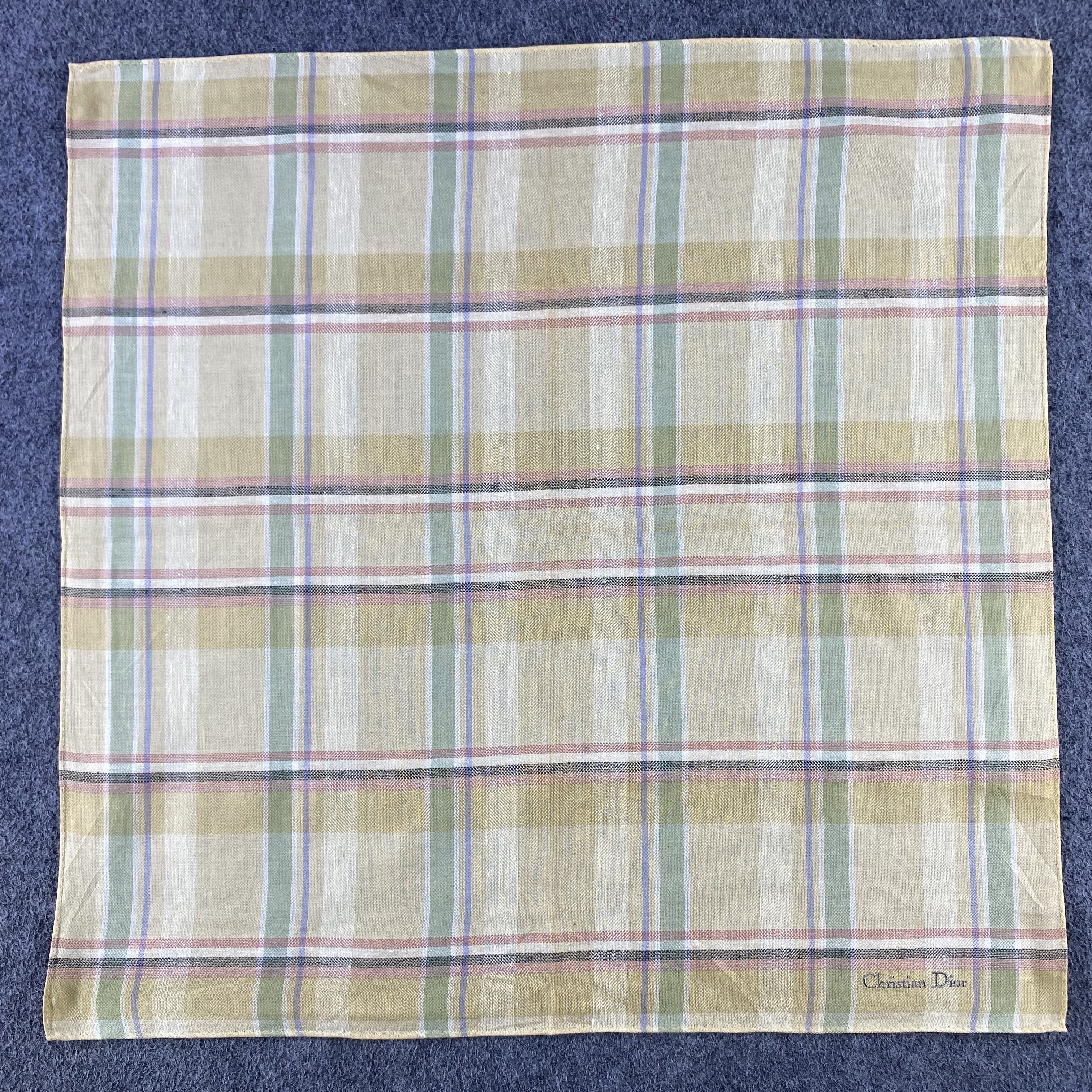 Vintage Christian Dior Handkerchief/Neckerchief/Bandana HC713 Size ONE SIZE - 1 Thumbnail