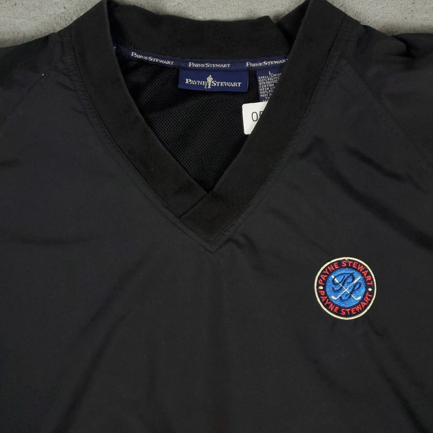 Vintage Payne Stewart Jacket Mens L Black V Neck Pullover Windbreaker Size US L / EU 52-54 / 3 - 2 Thumbnail