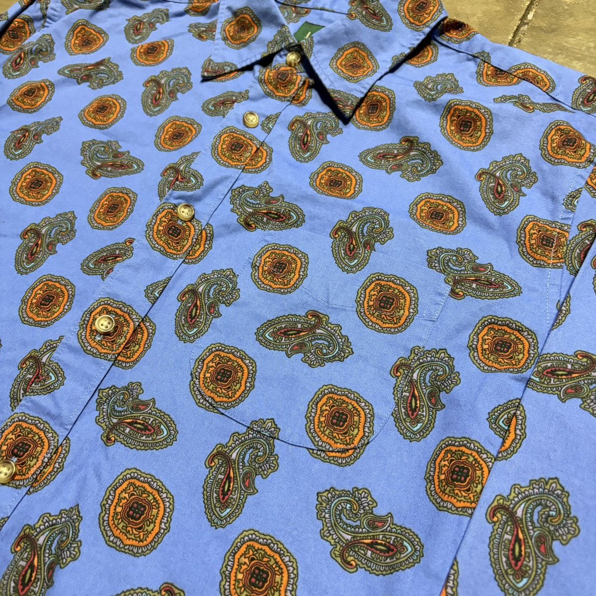 J.Crew Vintage J Crew Button Up Shirt Paisley Bandana Preppy 90s Size US L / EU 52-54 / 3 - 4 Thumbnail