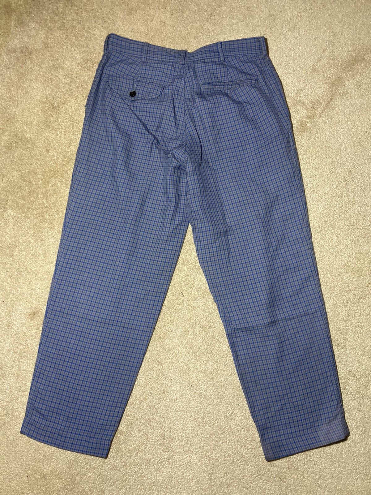 Comme des Garcons Homme Plus 1996 Comme Des Garcons Homme Plus Blue Plaid Check Pants S Size US 30 / EU 46 - 8 Thumbnail